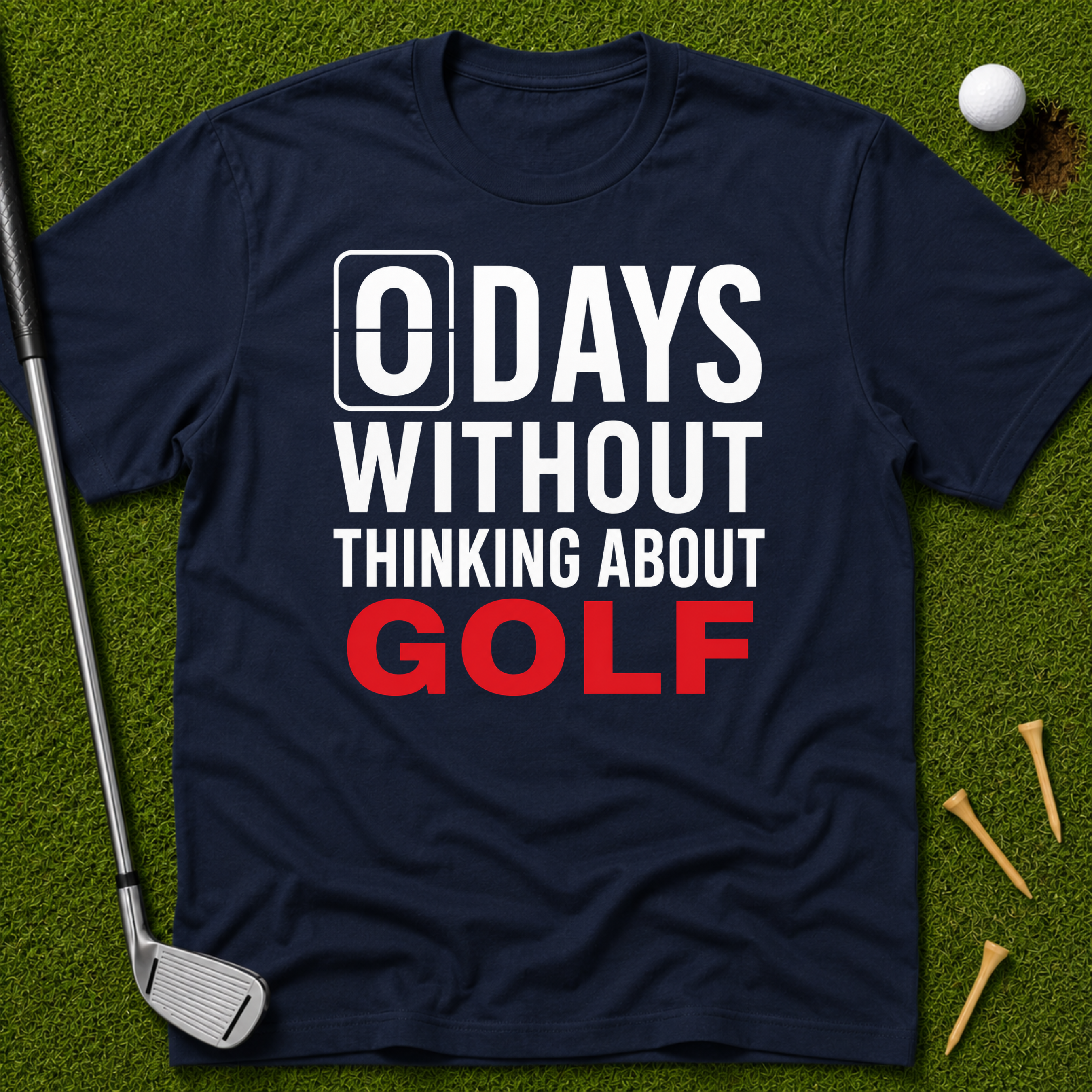 0 Days Without Thinking About Golf T-Shirt