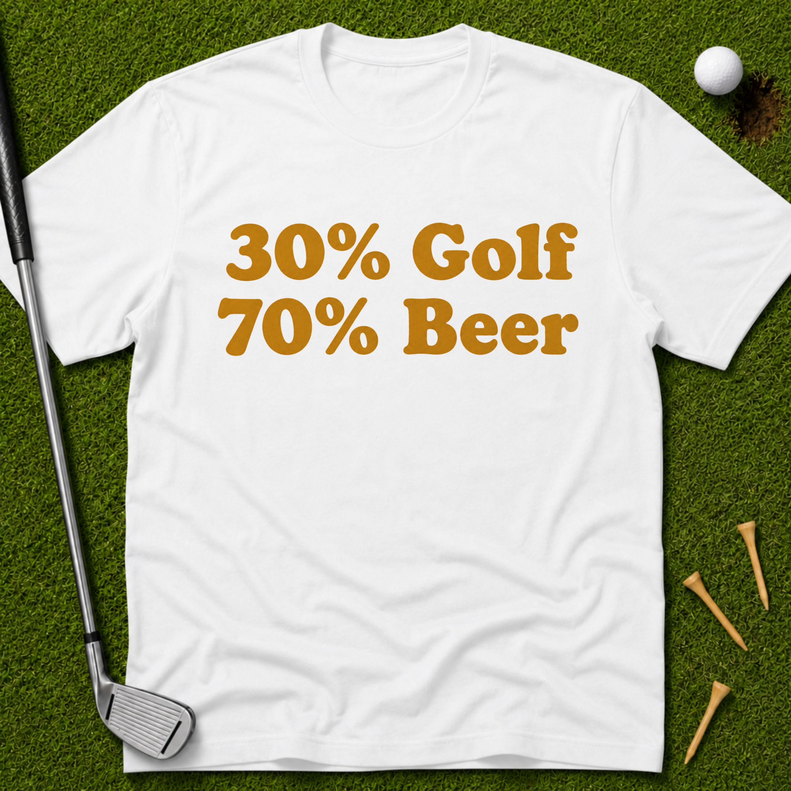 30% Golf 70% Beer T-Shirt