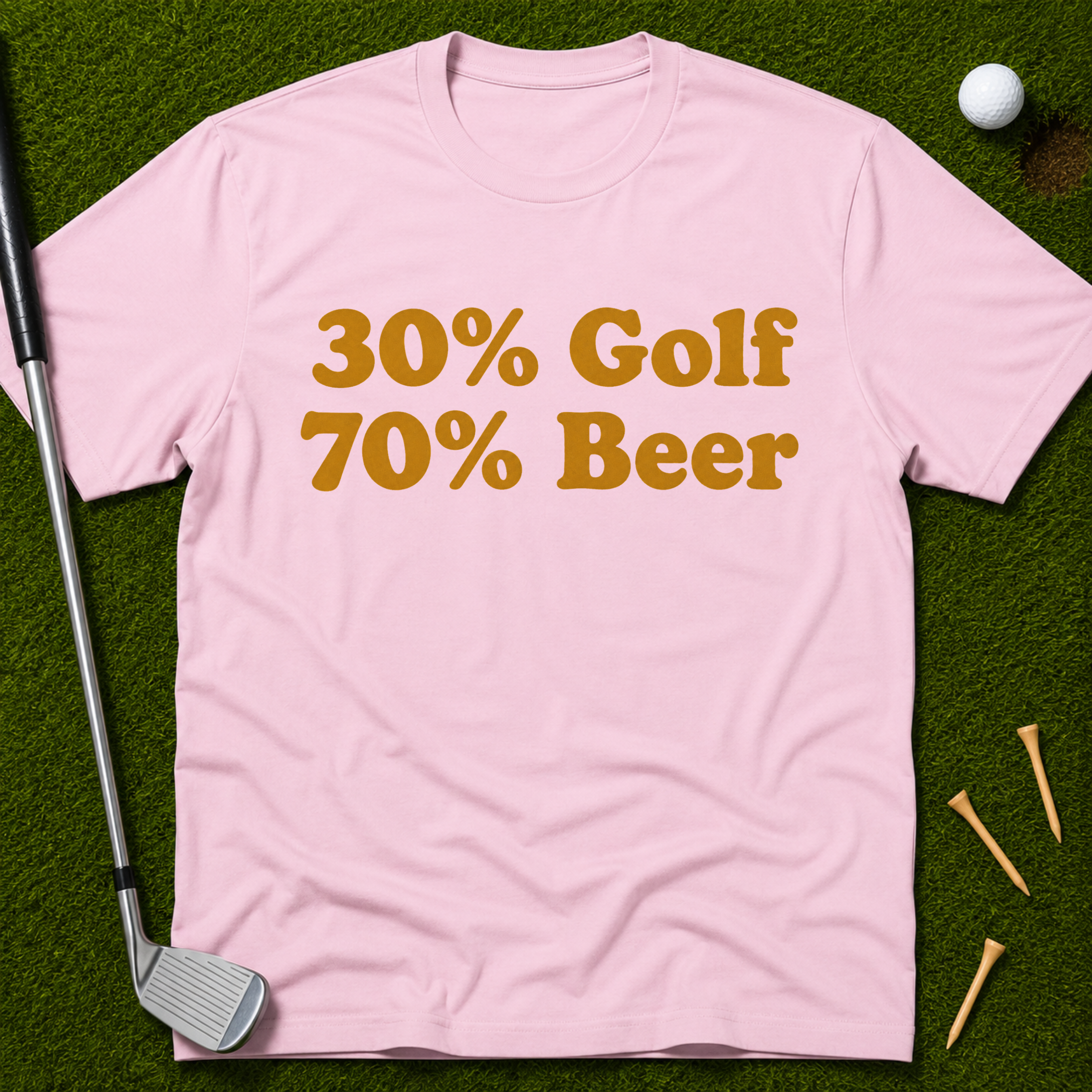 30% Golf 70% Beer T-Shirt