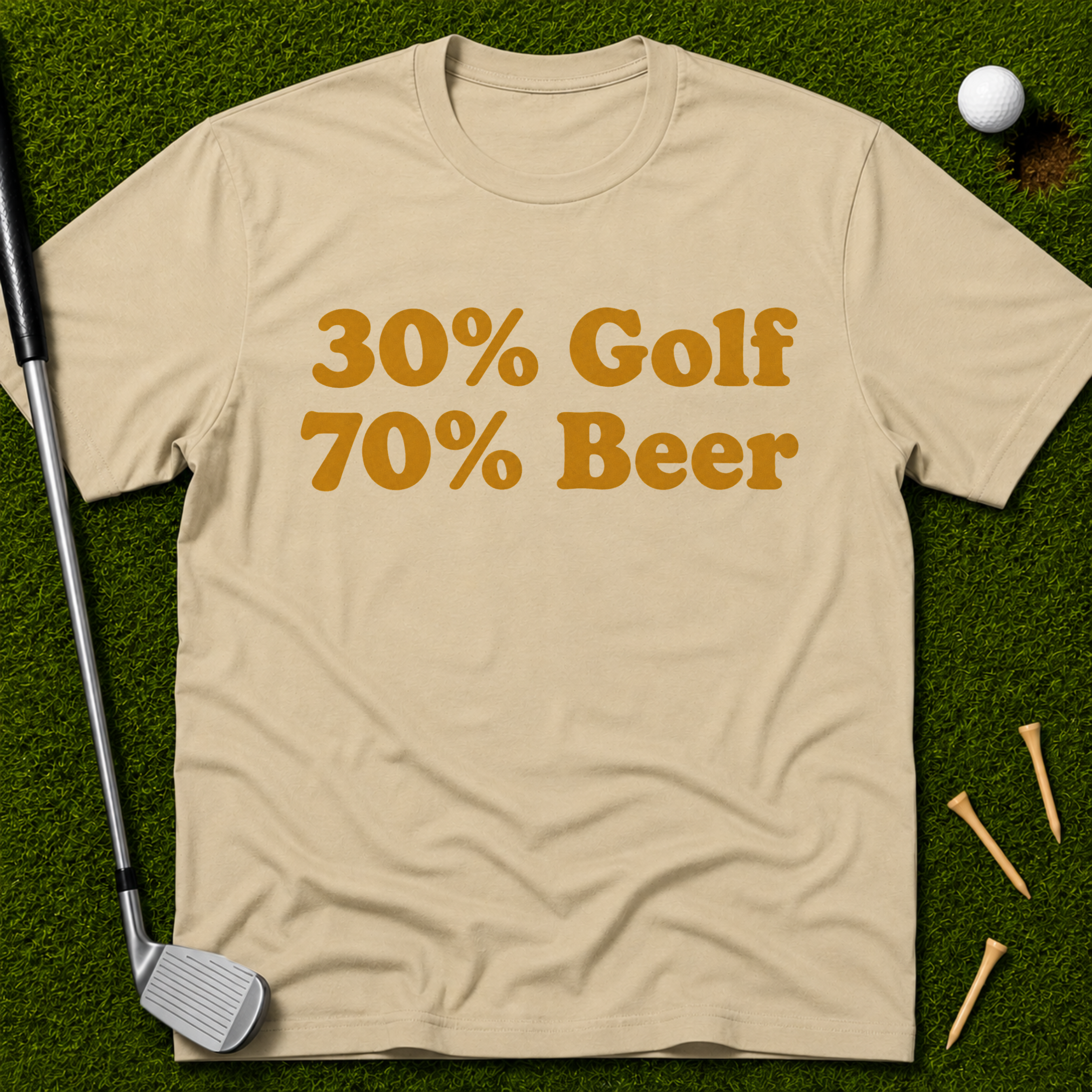 30% Golf 70% Beer T-Shirt