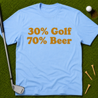 30% Golf 70% Beer T-Shirt