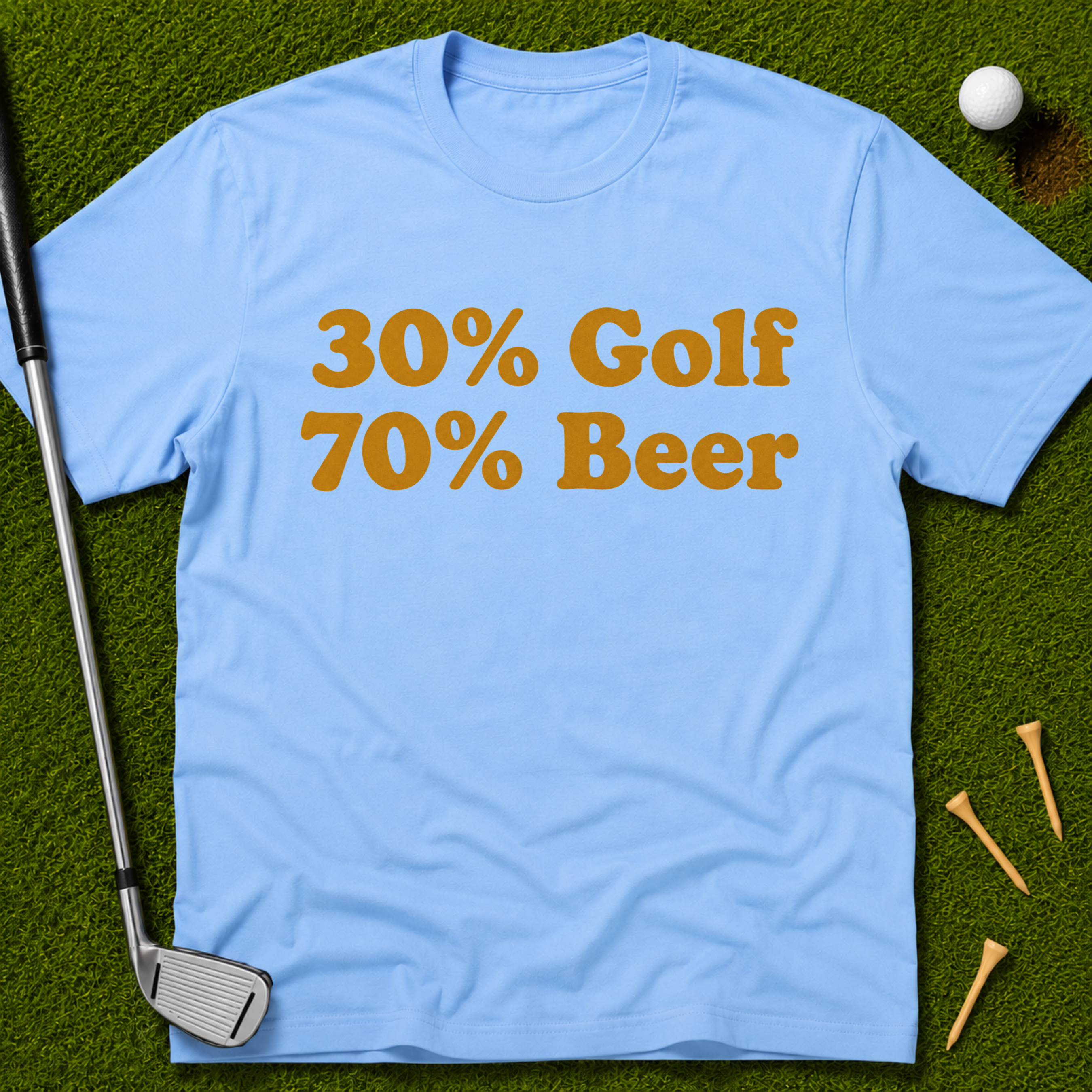 30% Golf 70% Beer T-Shirt