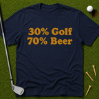 30% Golf 70% Beer T-Shirt