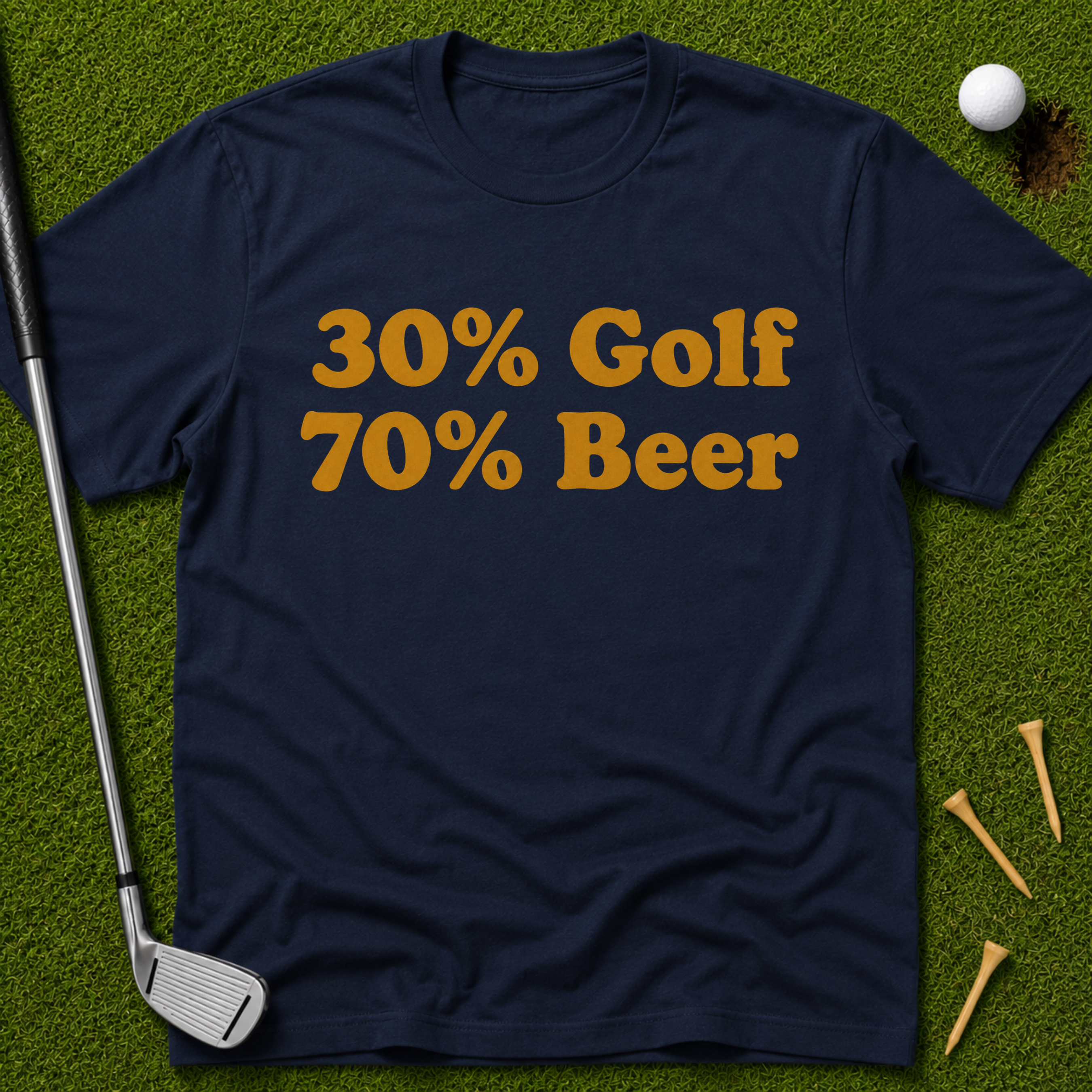 30% Golf 70% Beer T-Shirt