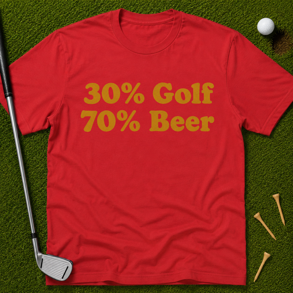 30% Golf 70% Beer T-Shirt