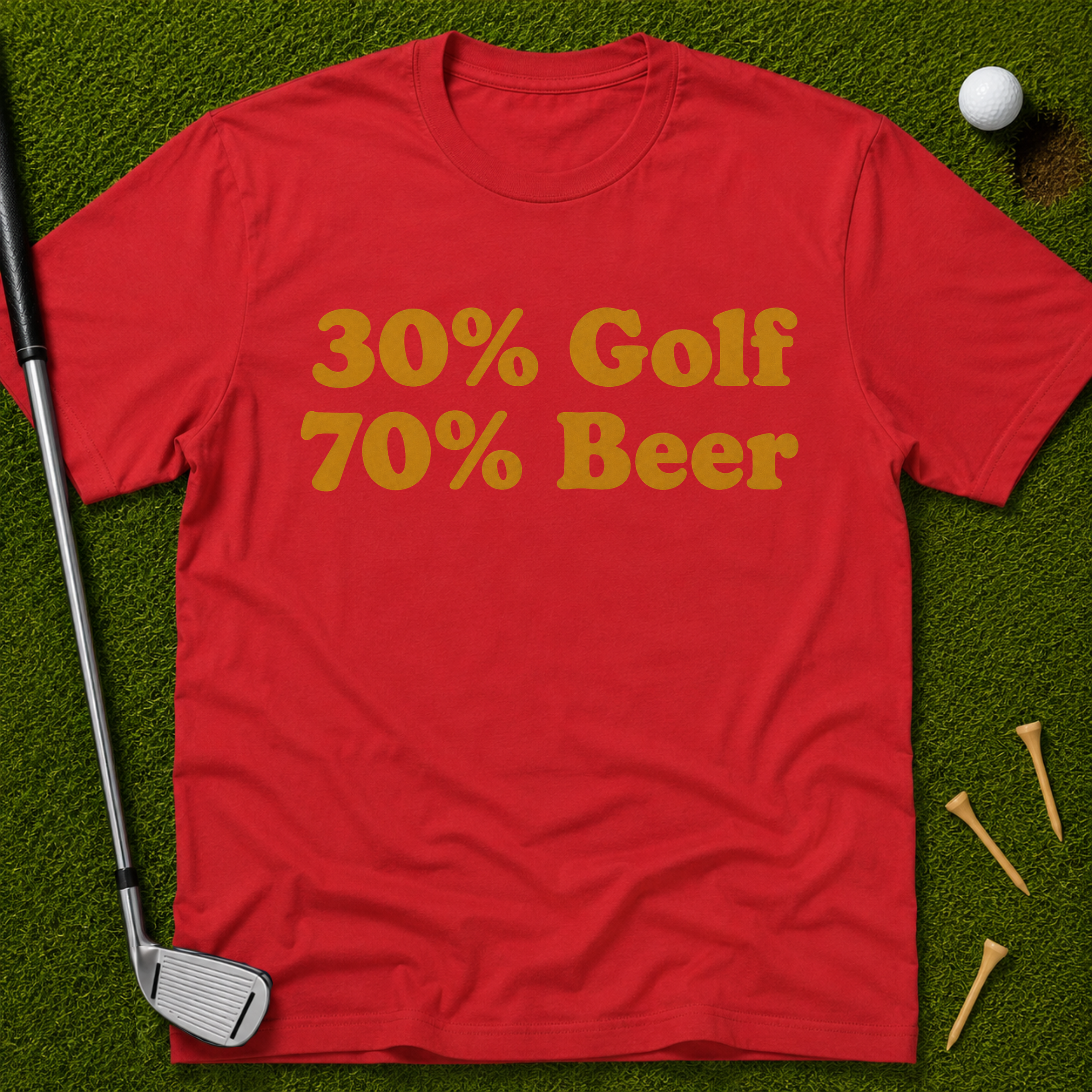 30% Golf 70% Beer T-Shirt