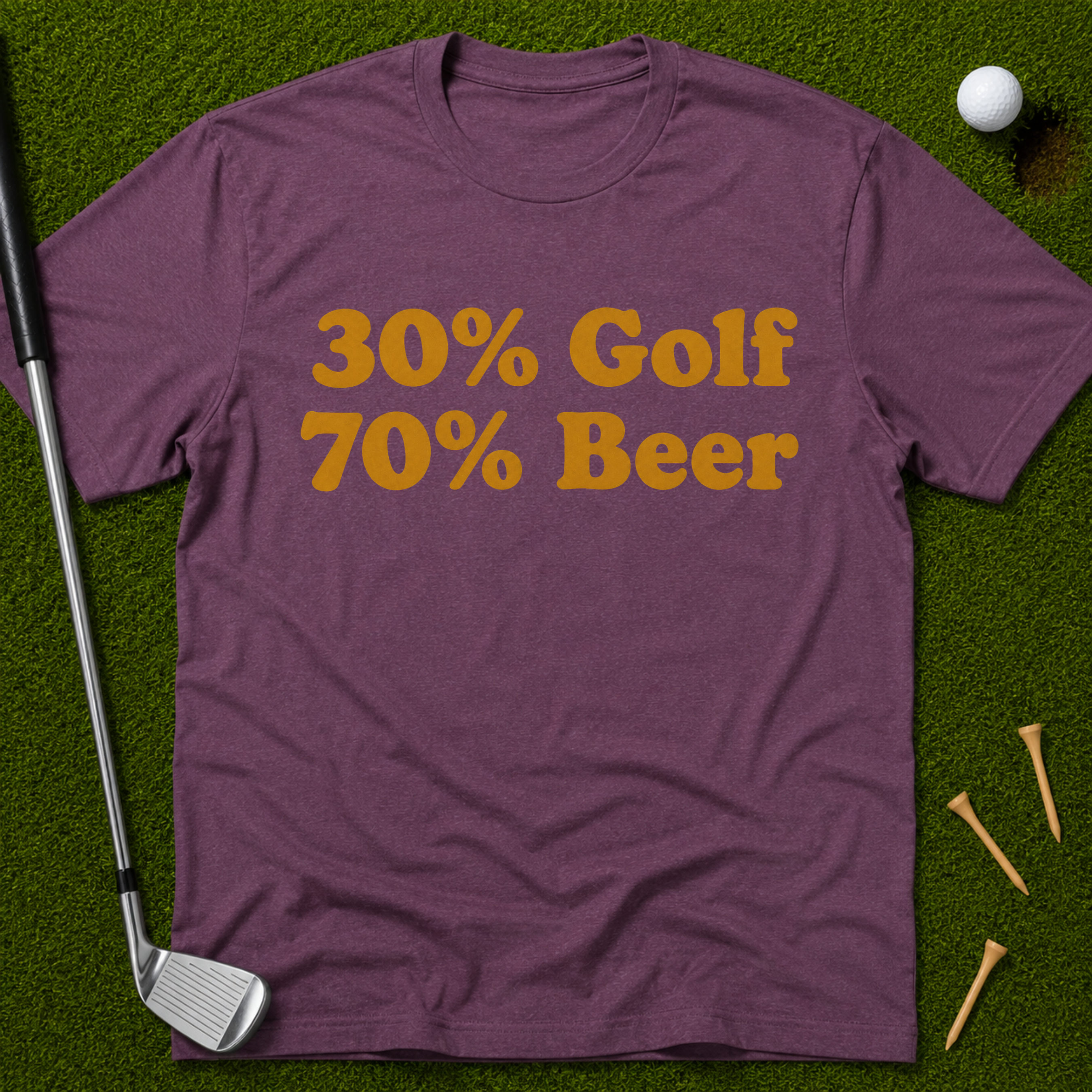 30% Golf 70% Beer T-Shirt