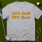 30% Golf 70% Beer T-Shirt