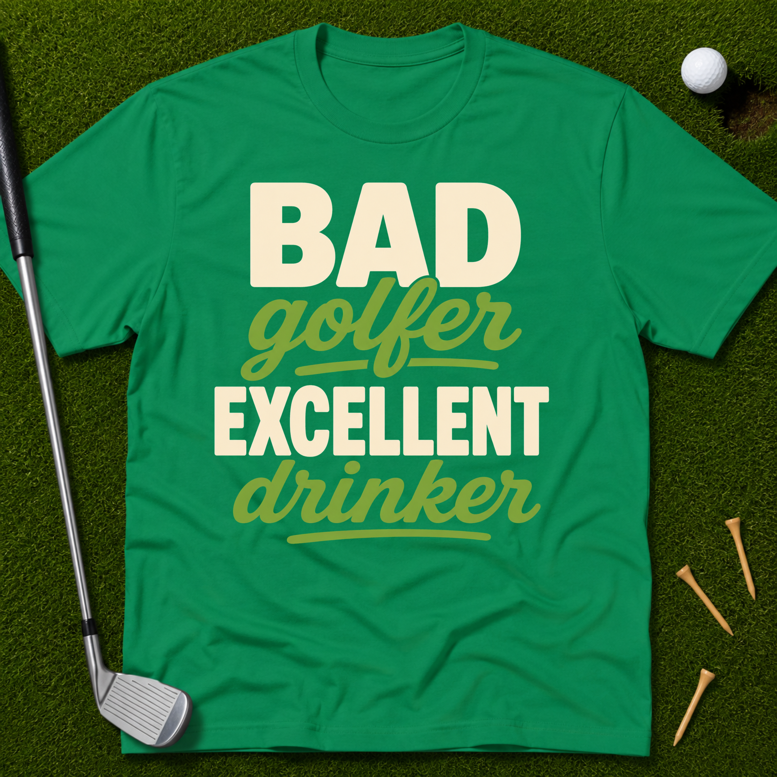 Bad Golfer Excellent Drinker T-Shirt