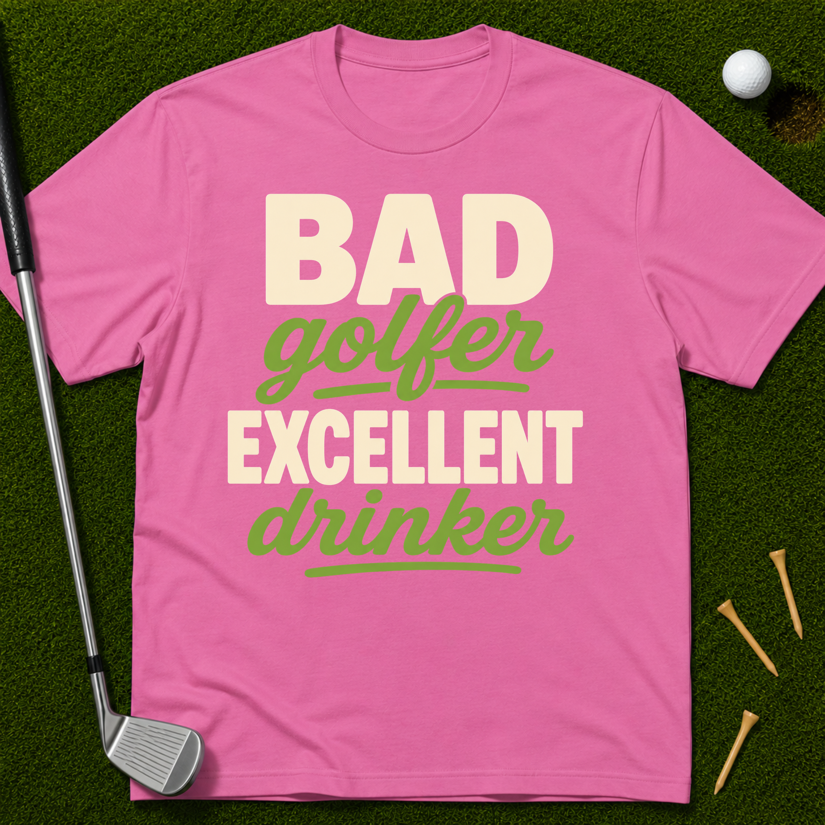 Bad Golfer Excellent Drinker T-Shirt