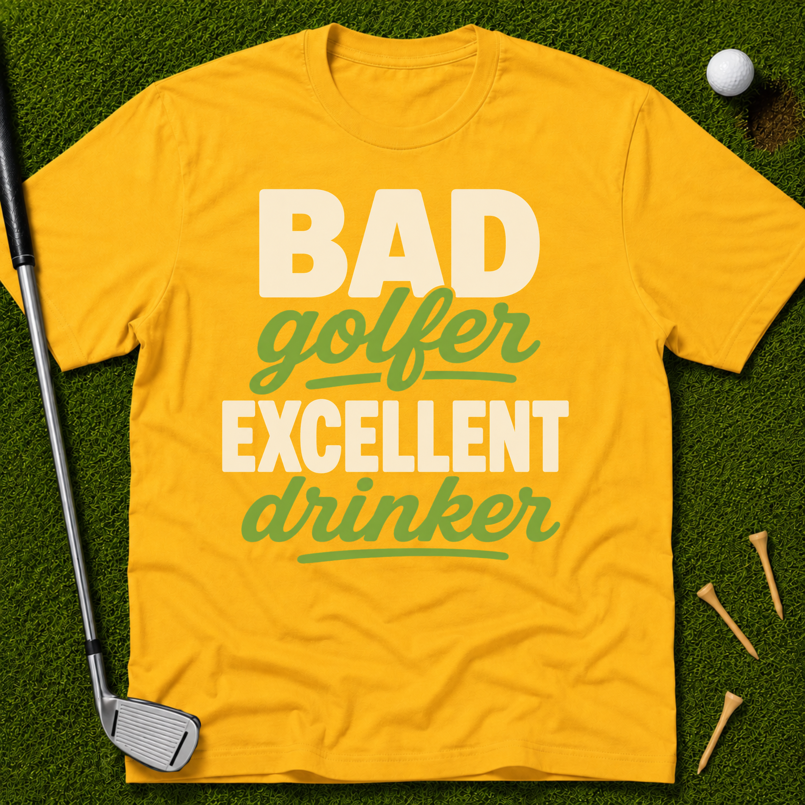 Bad Golfer Excellent Drinker T-Shirt