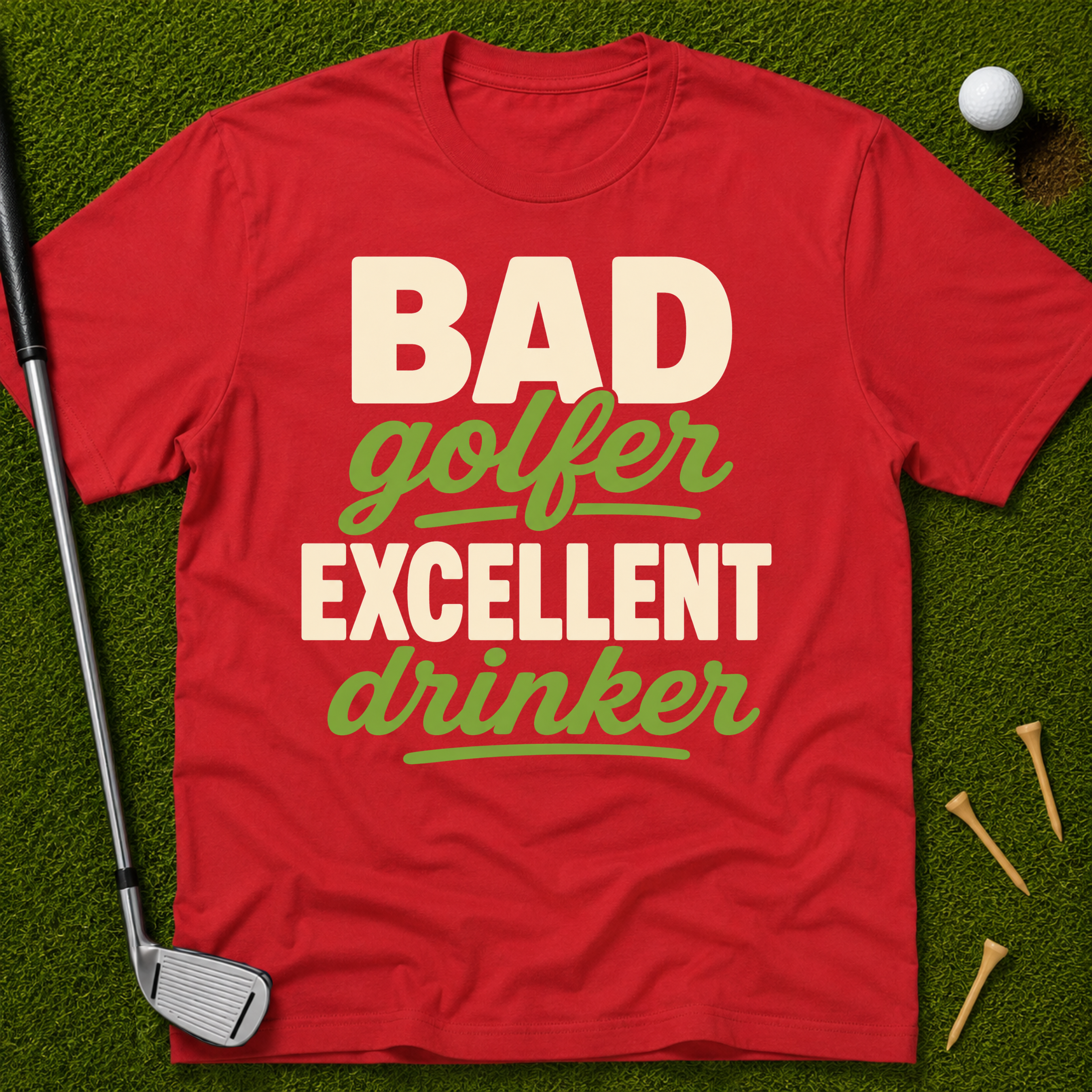 Bad Golfer Excellent Drinker T-Shirt
