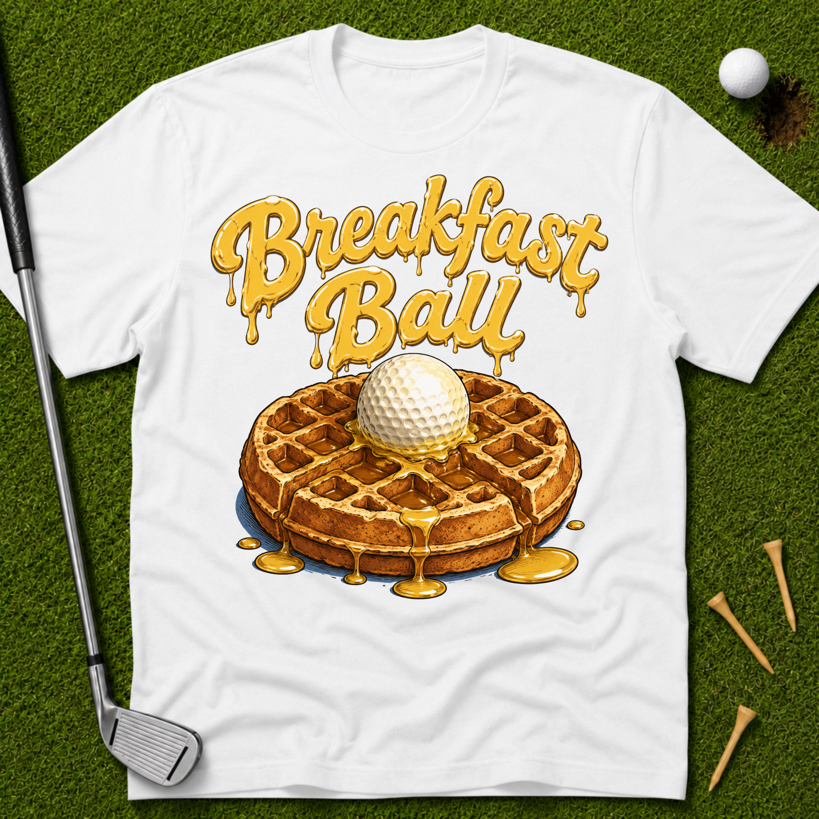Breakfast Ball Waffle T-Shirt
