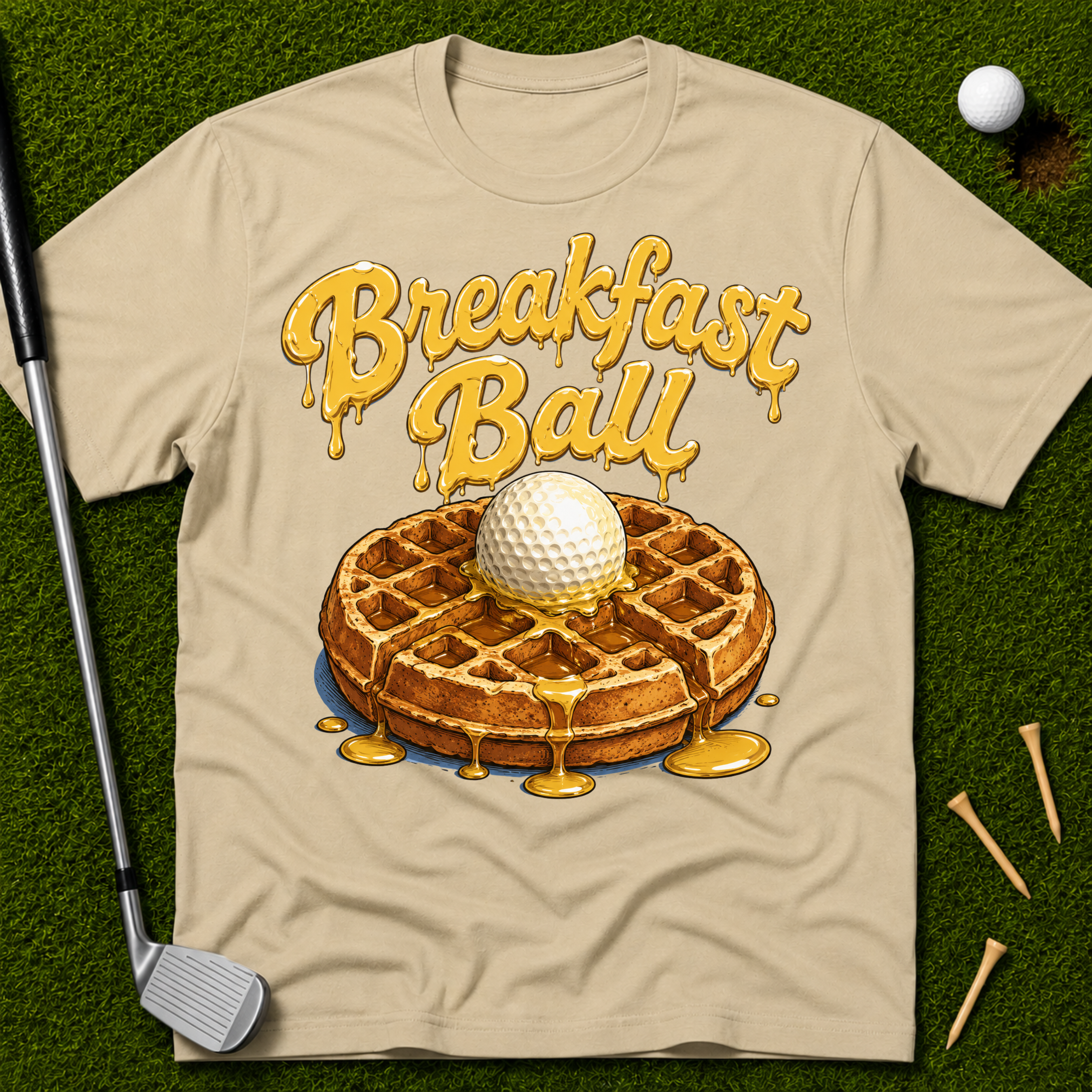 Breakfast Ball Waffle T-Shirt