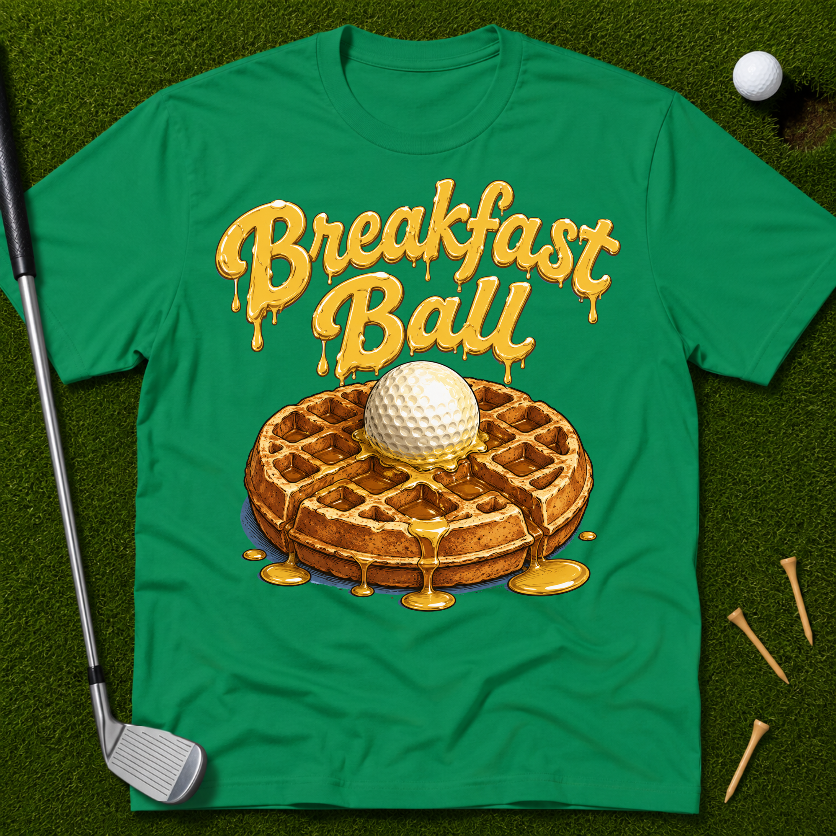 Breakfast Ball Waffle T-Shirt