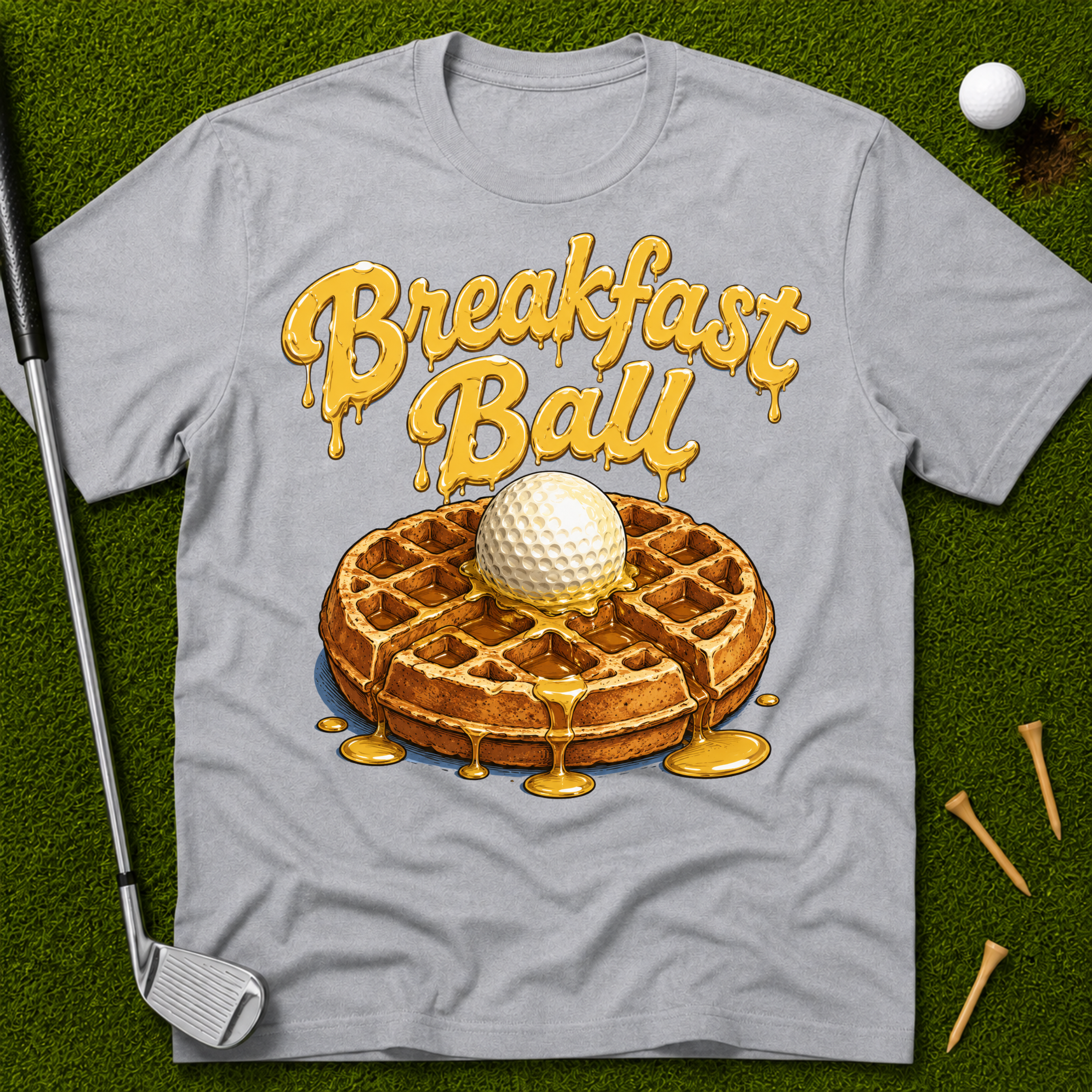 Breakfast Ball Waffle T-Shirt