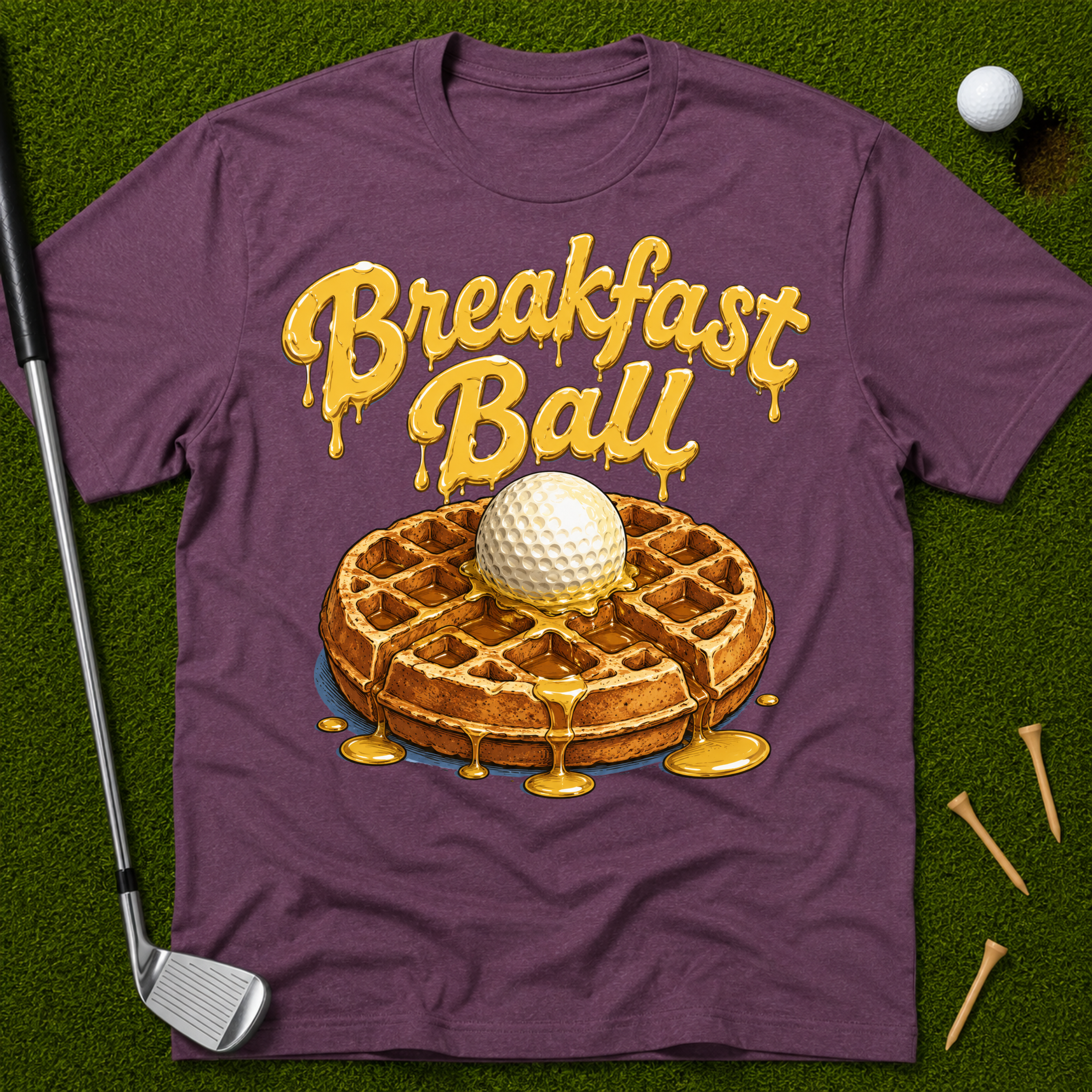 Breakfast Ball Waffle T-Shirt