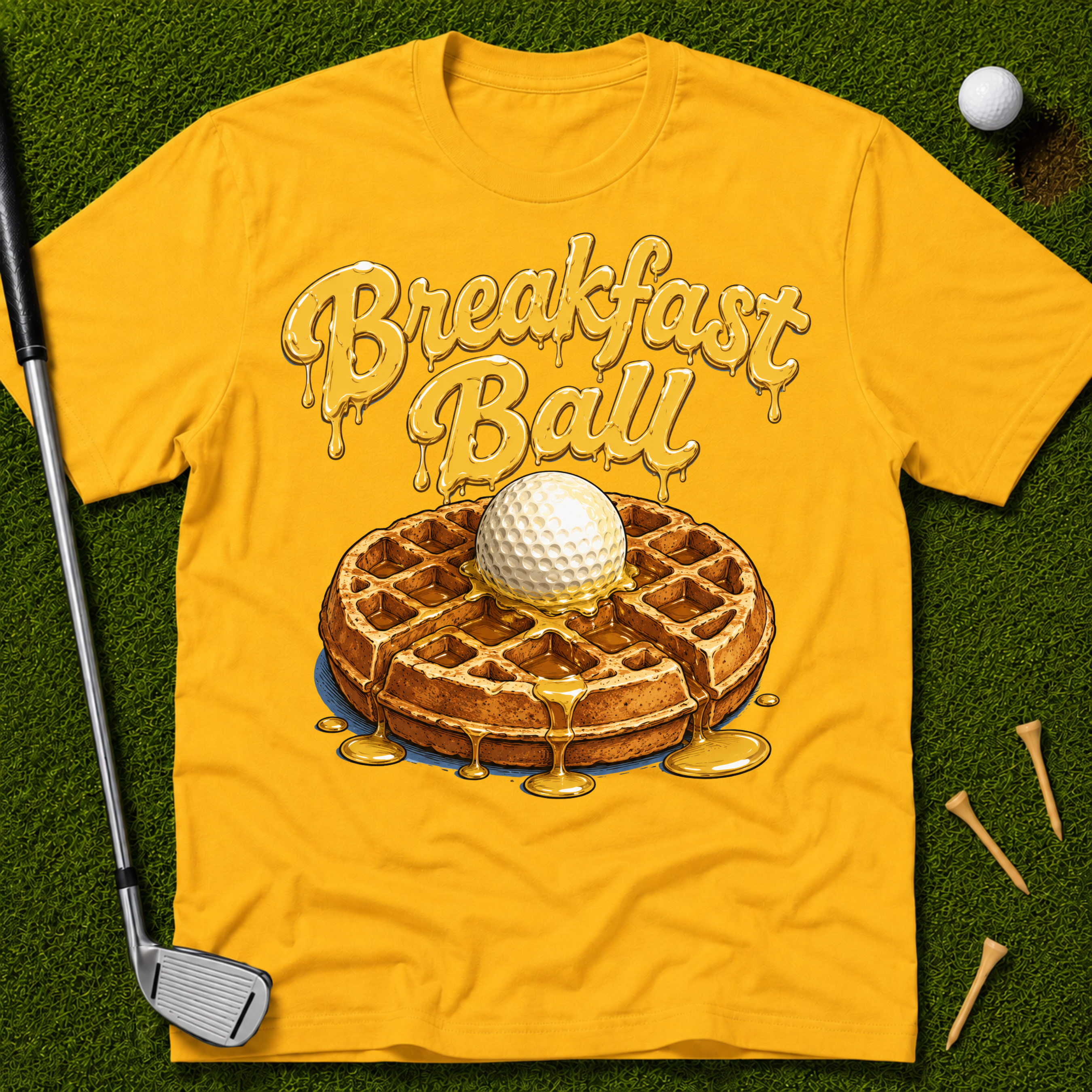 Breakfast Ball Waffle T-Shirt