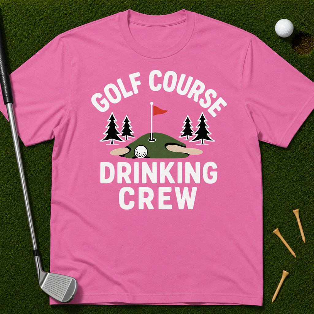 Golf Course Drinking Crew T-Shirt