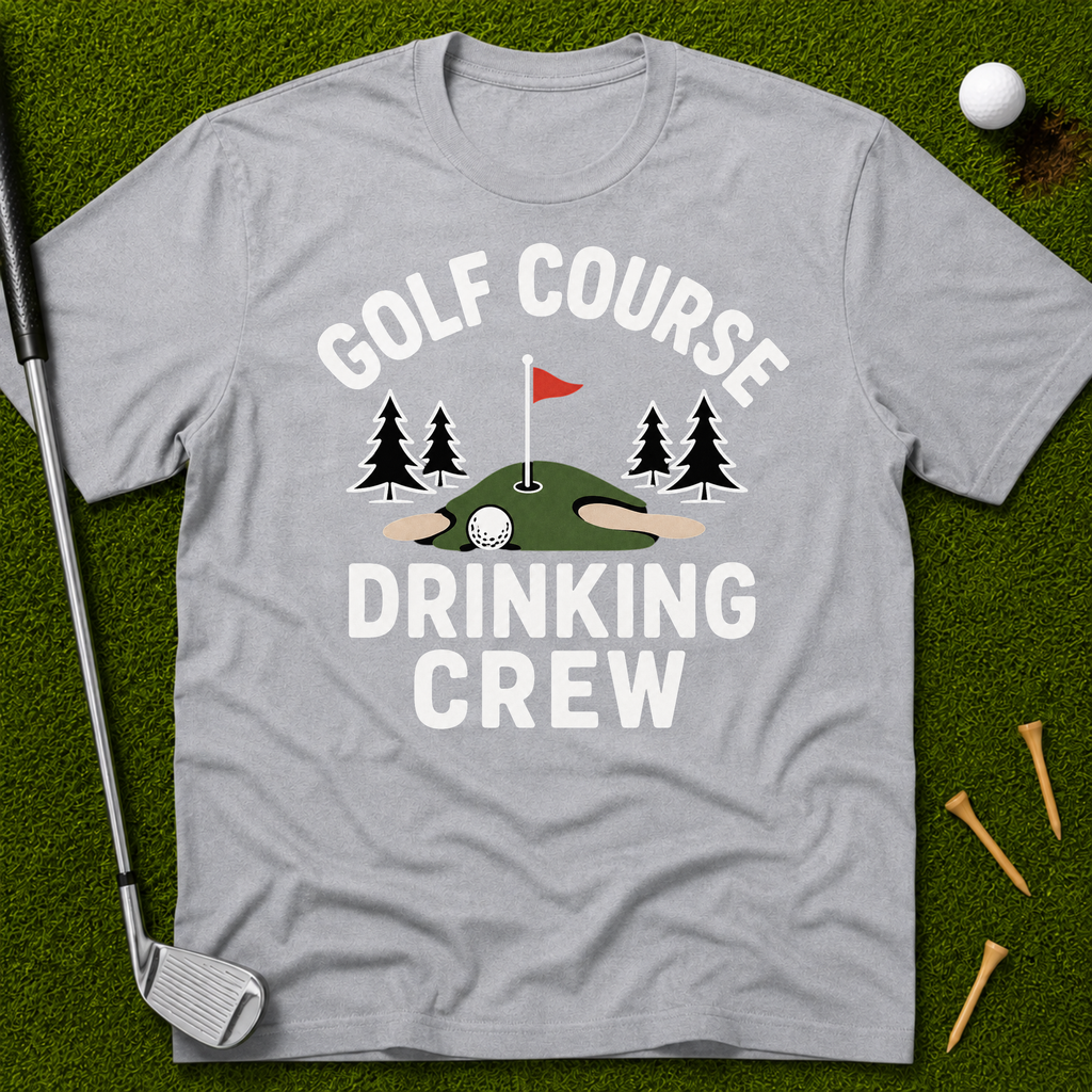 Golf Course Drinking Crew T-Shirt