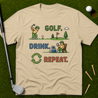 Golf. Drink. Repeat. in 16 Bit T-Shirt