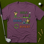 Golf. Drink. Repeat. in 16 Bit T-Shirt