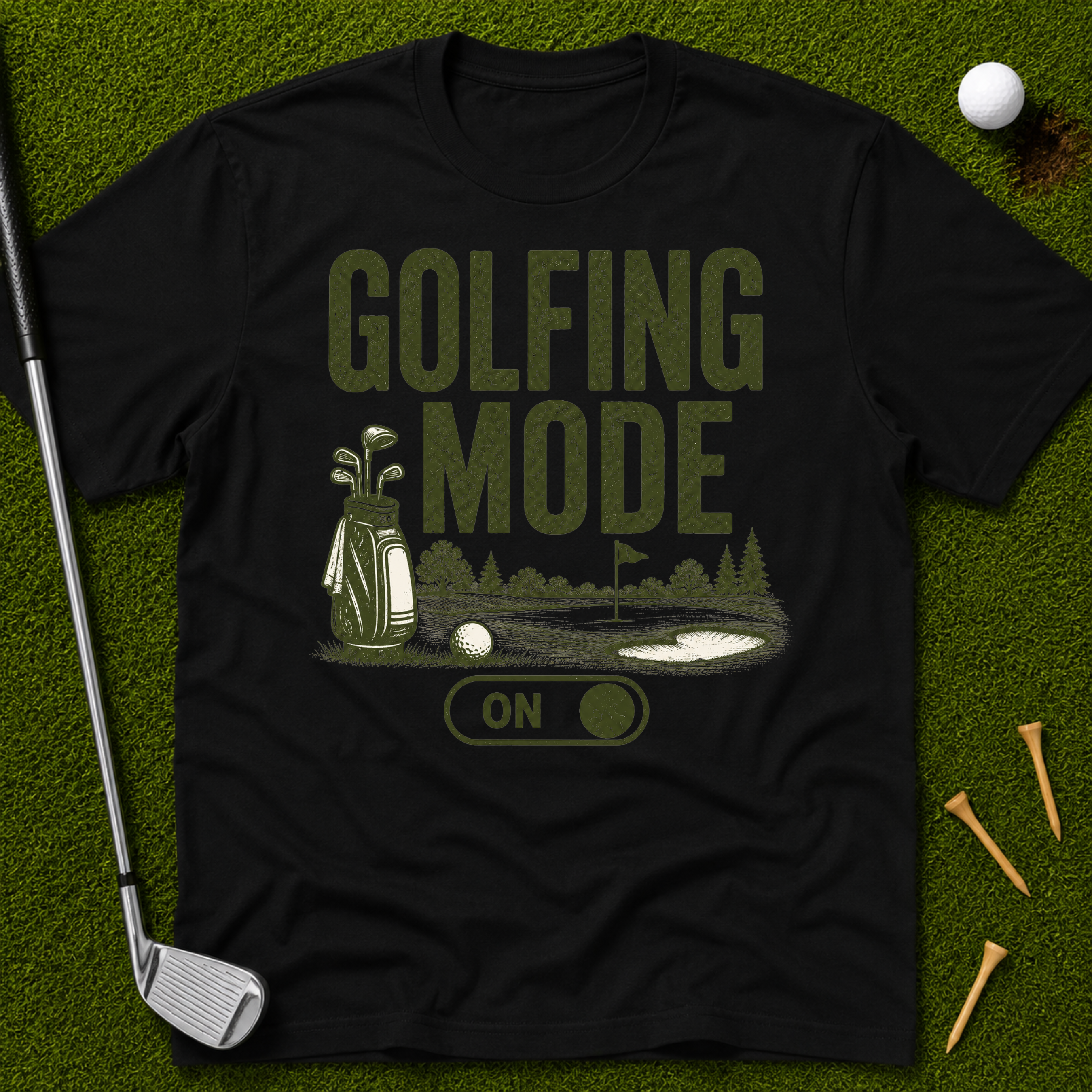 Golfing Mode On T-Shirt