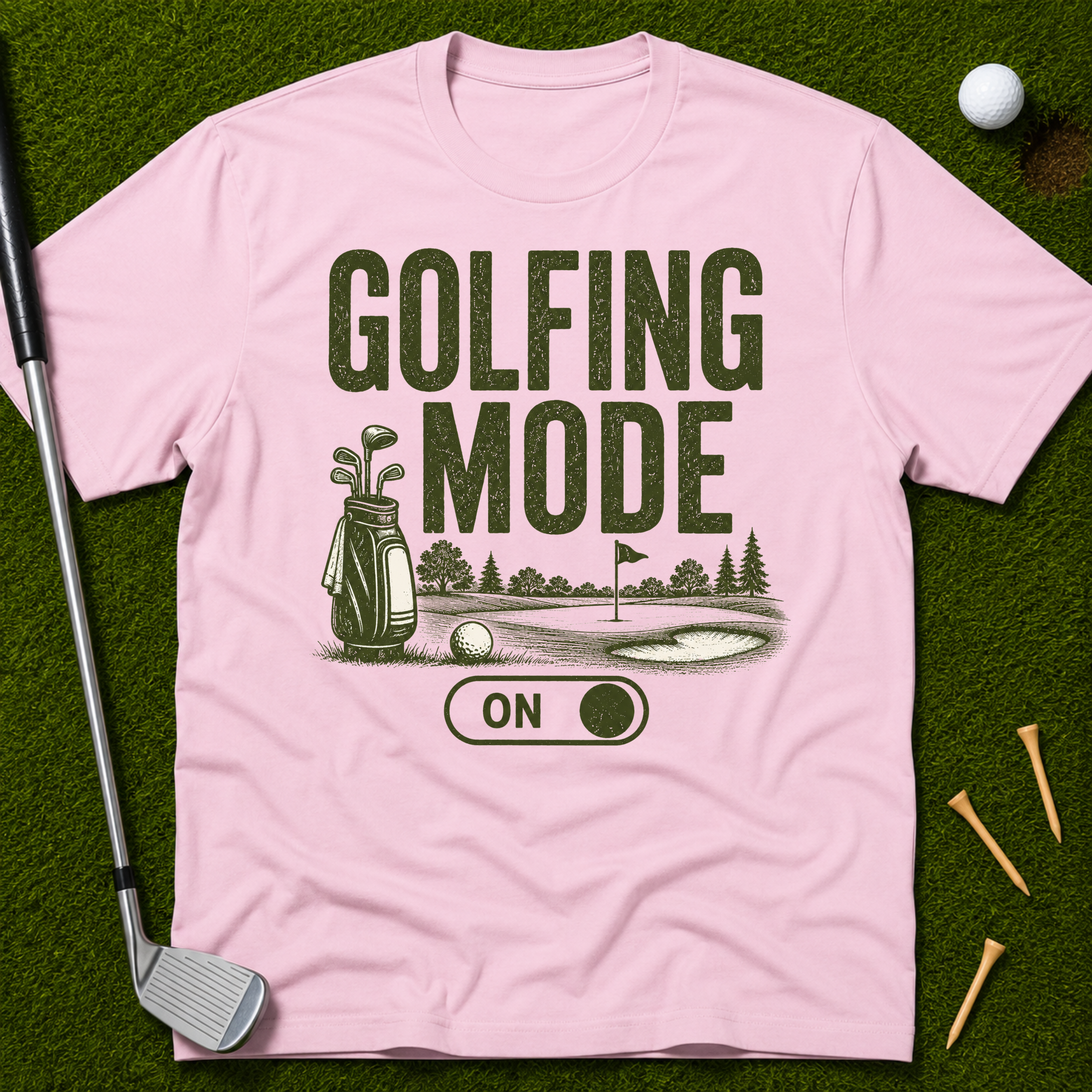 Golfing Mode On T-Shirt