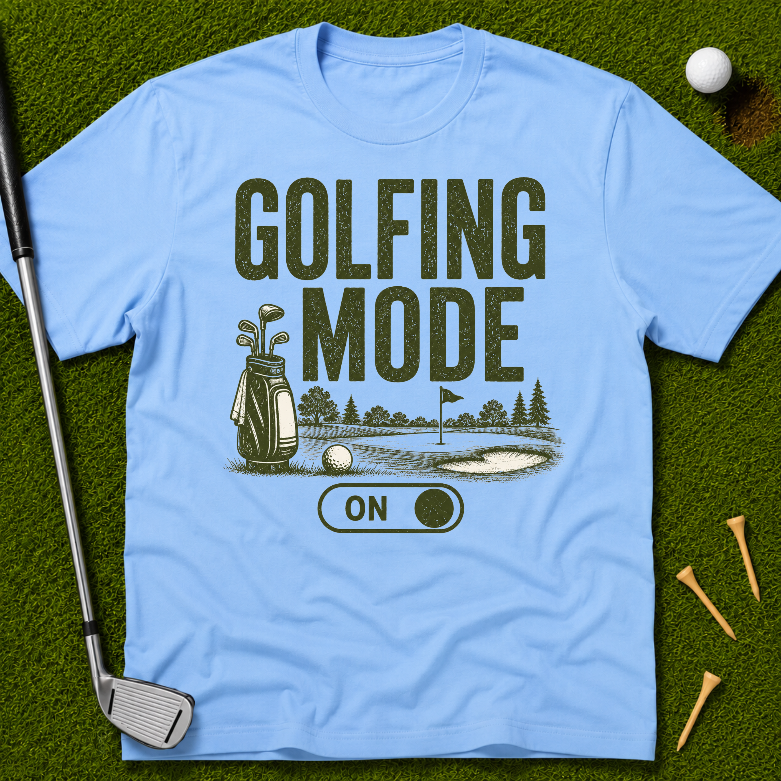 Golfing Mode On T-Shirt