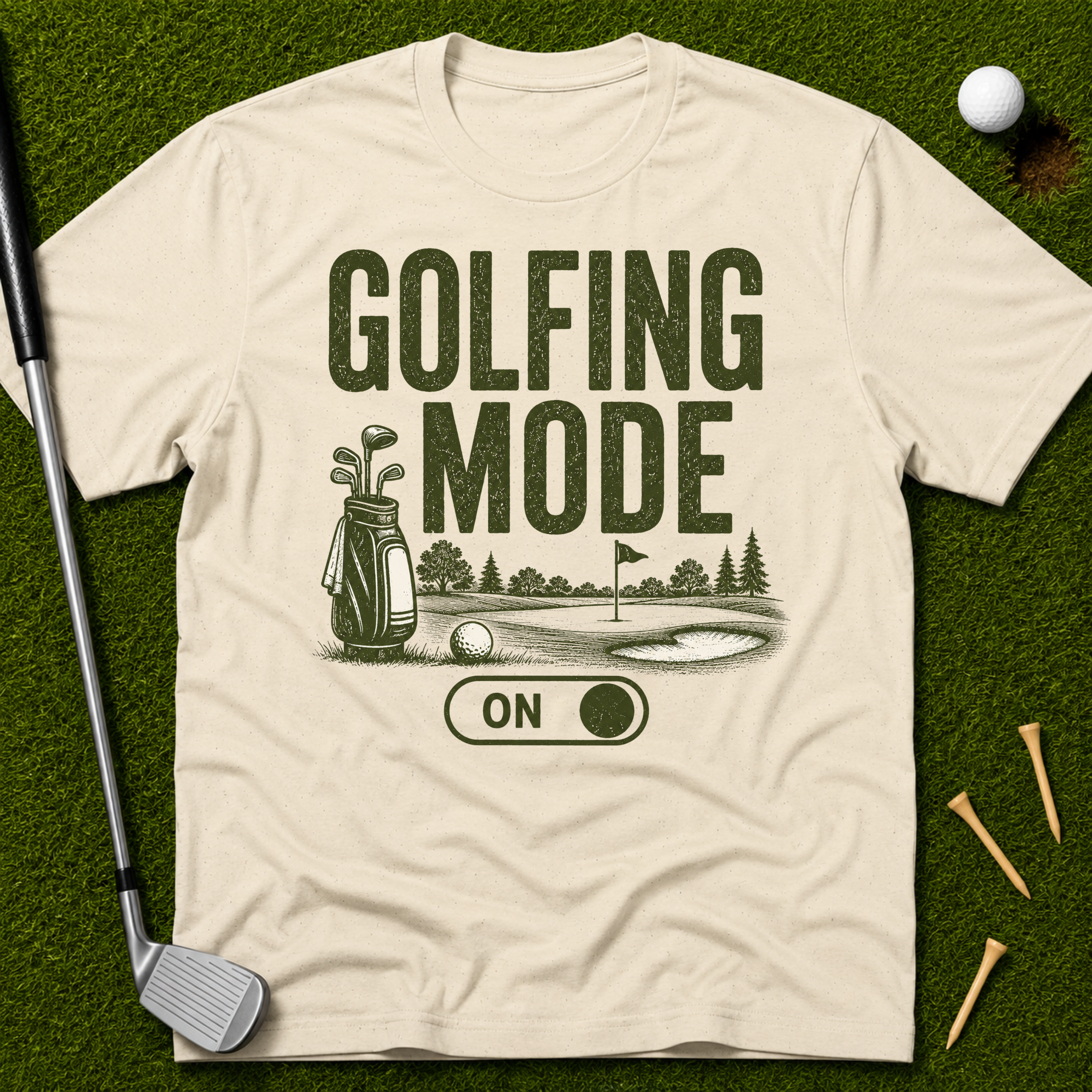Golfing Mode On T-Shirt
