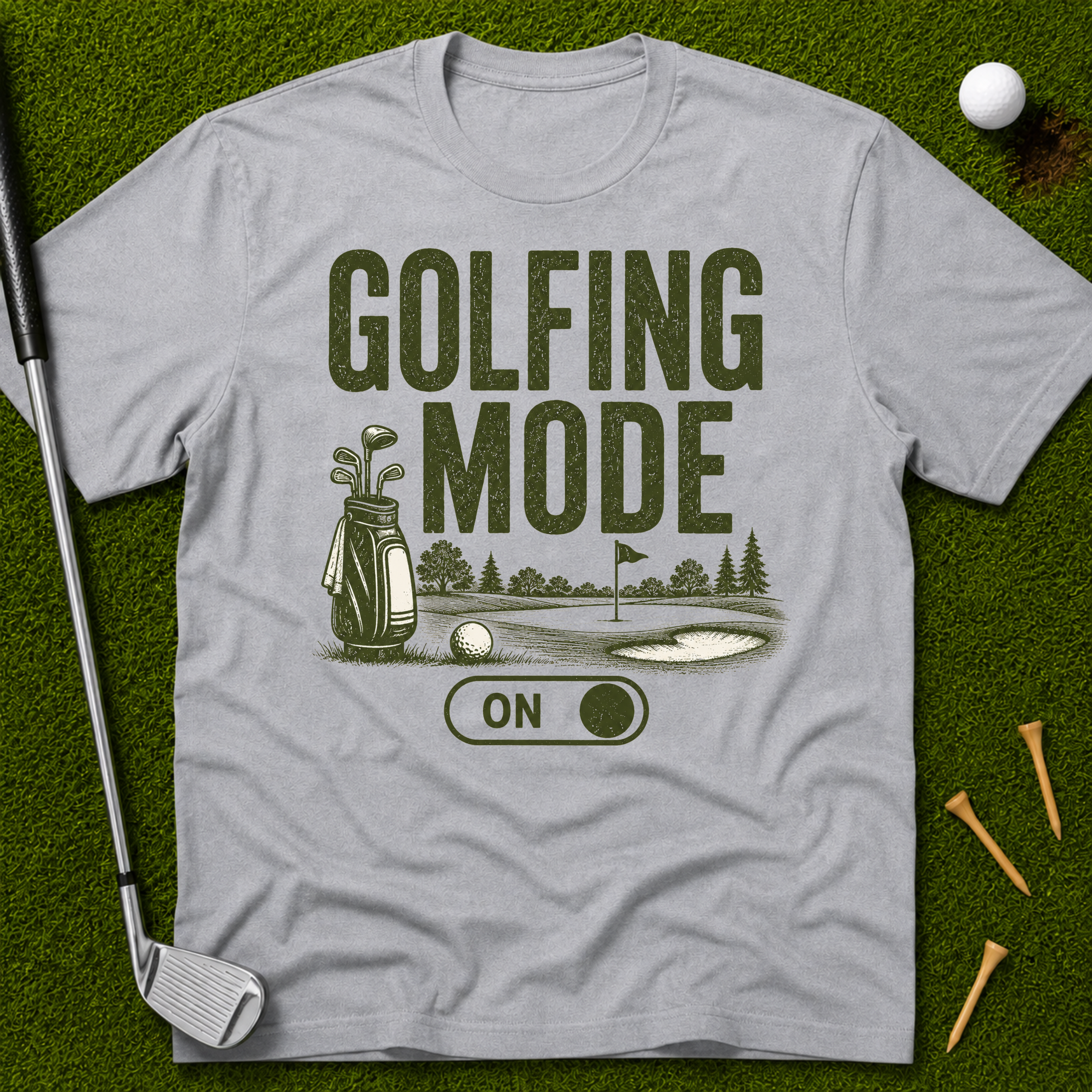 Golfing Mode On T-Shirt
