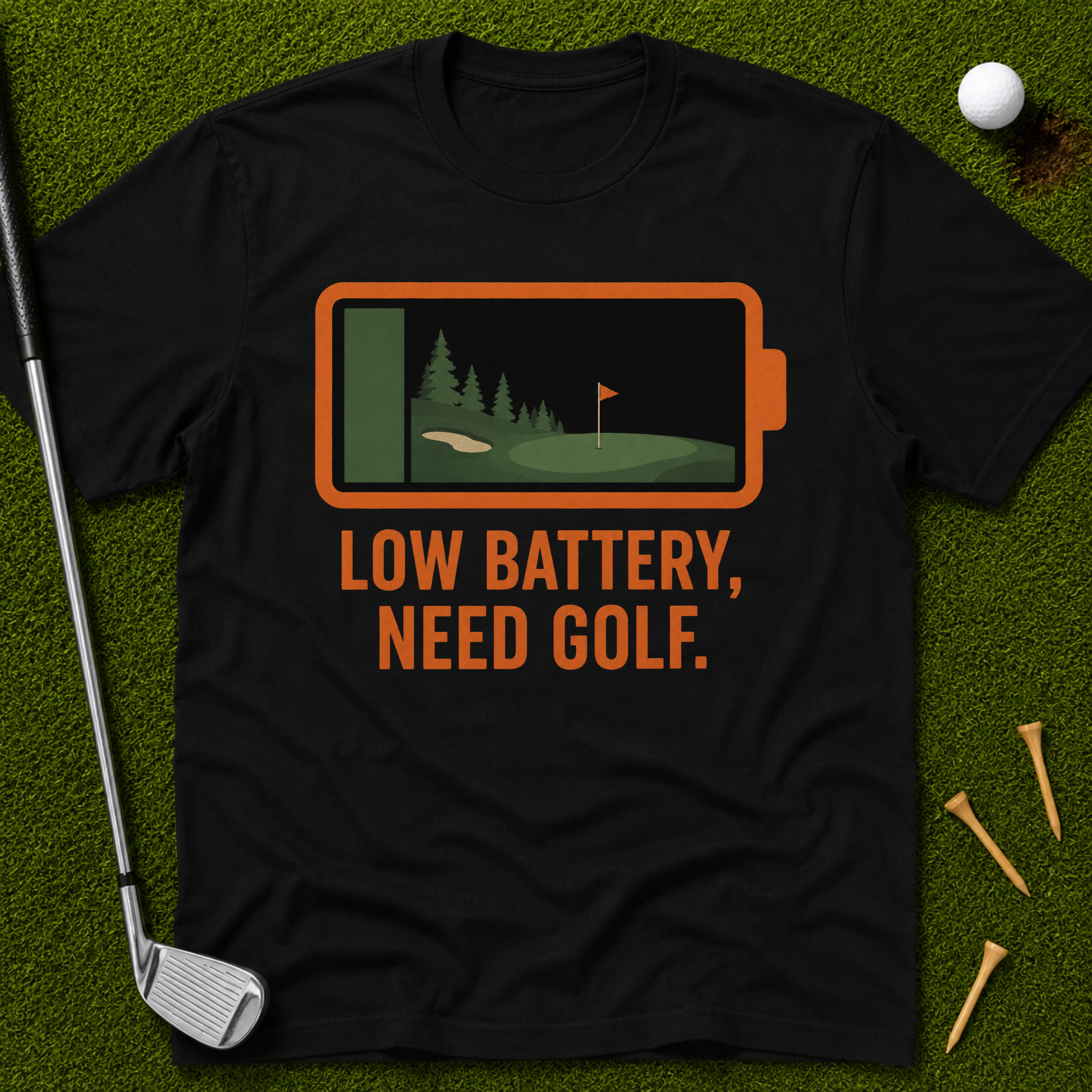 Low Battery, Need Golf T-Shirt