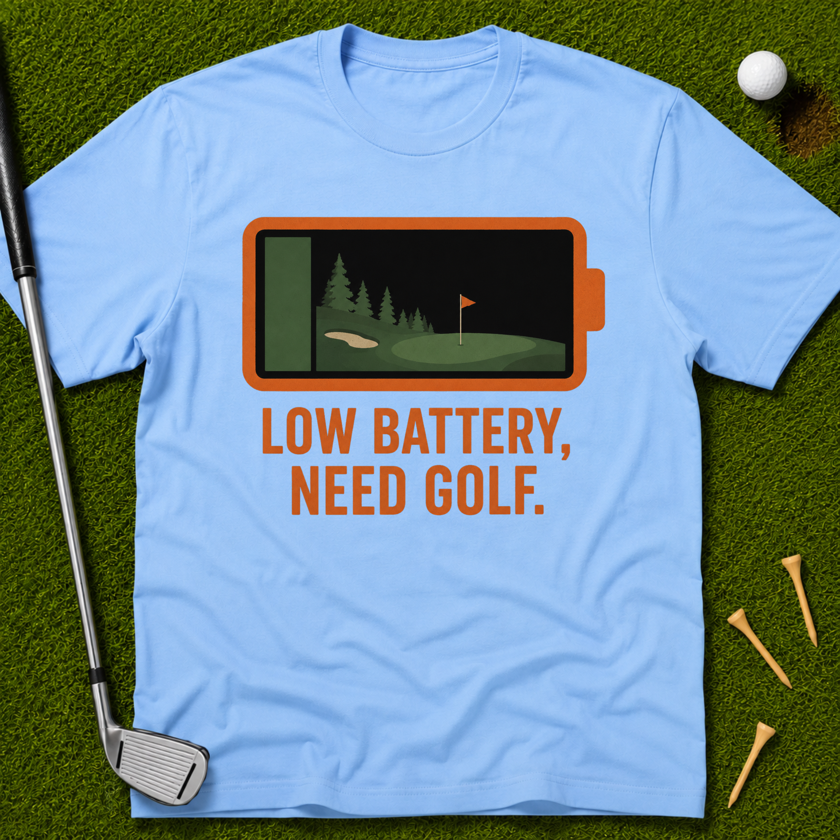 Low Battery, Need Golf T-Shirt
