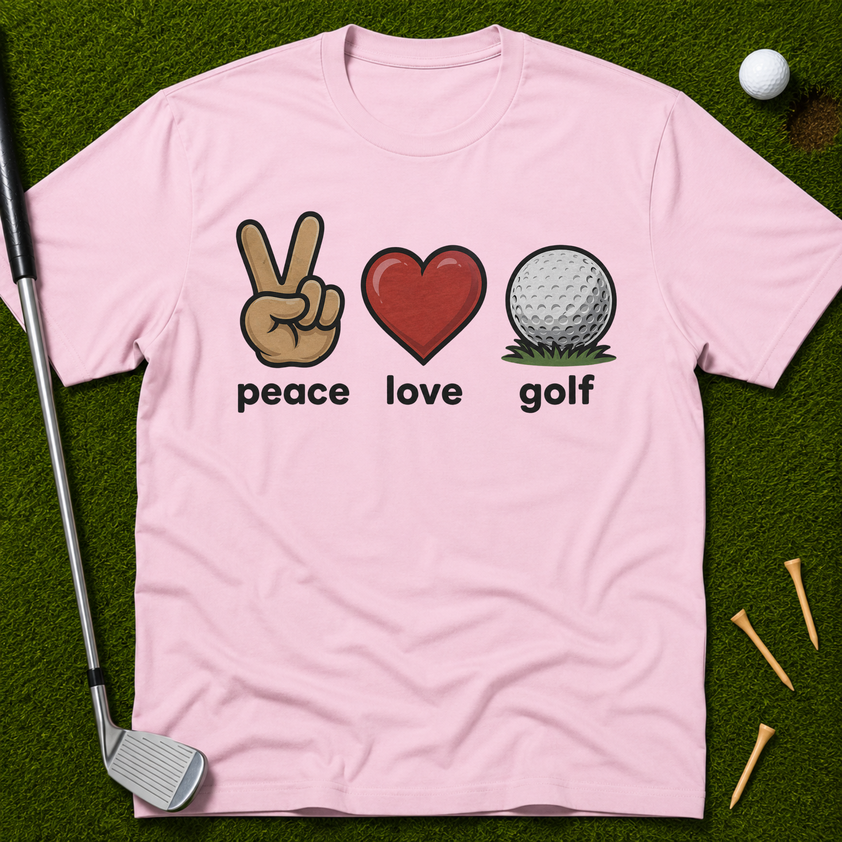 Peace Love Golf T-Shirt