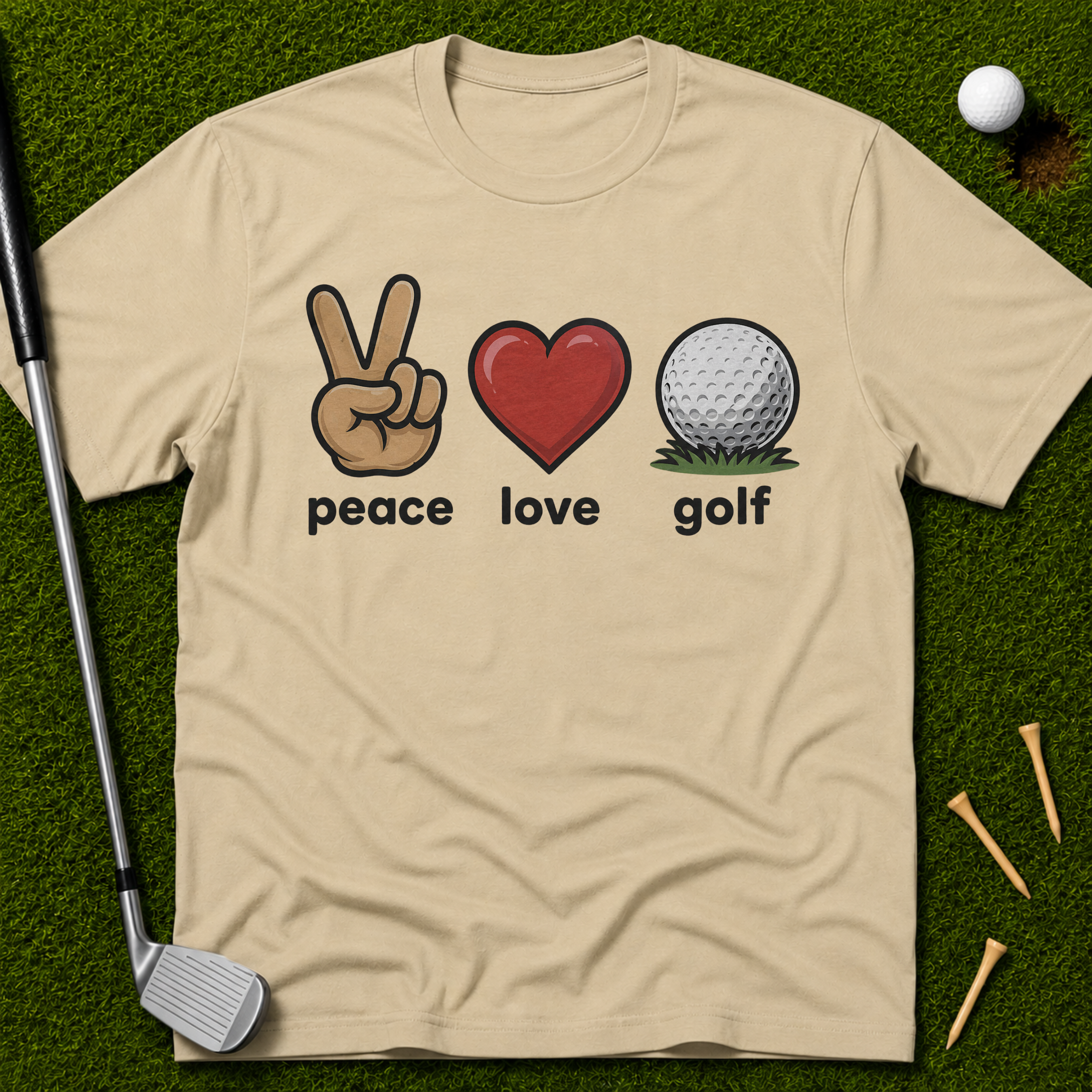 Peace Love Golf T-Shirt
