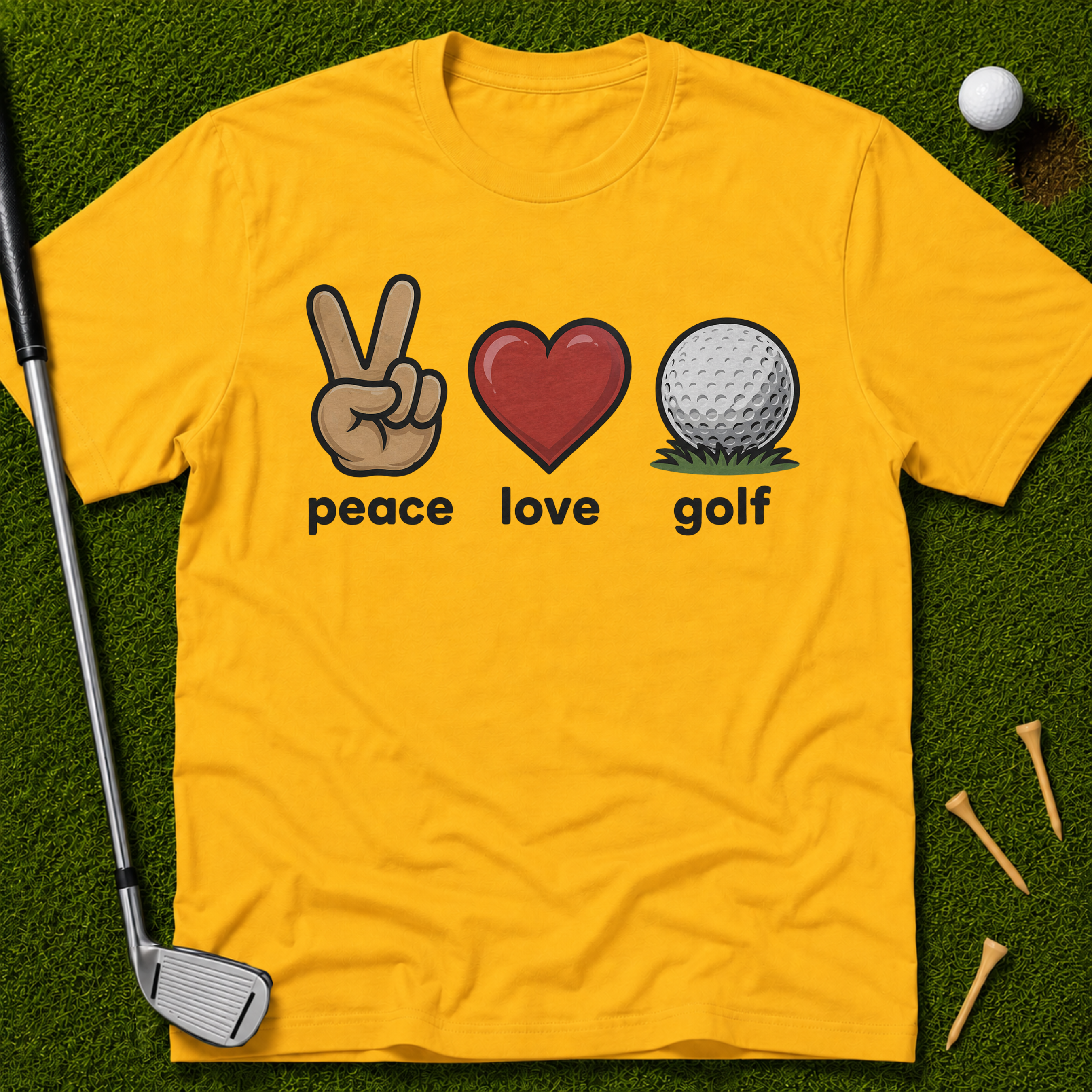 Peace Love Golf T-Shirt