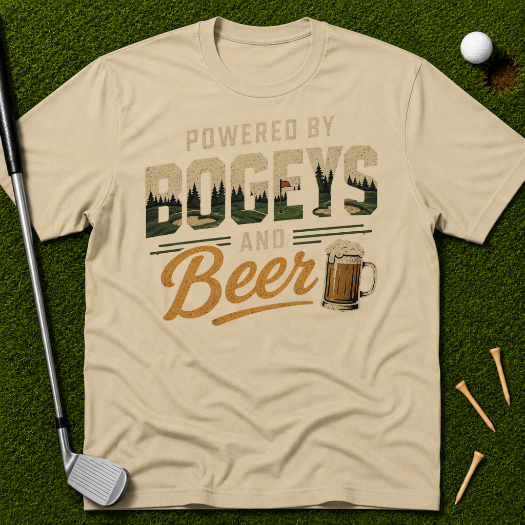Powered By Bogeys And Beer T-Shirt