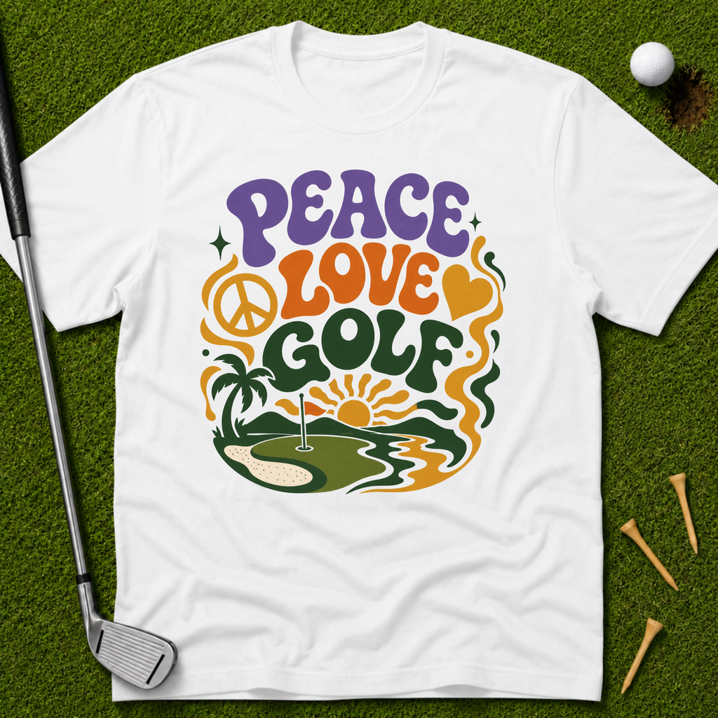 Peace Love Golf Vibes T-Shirt