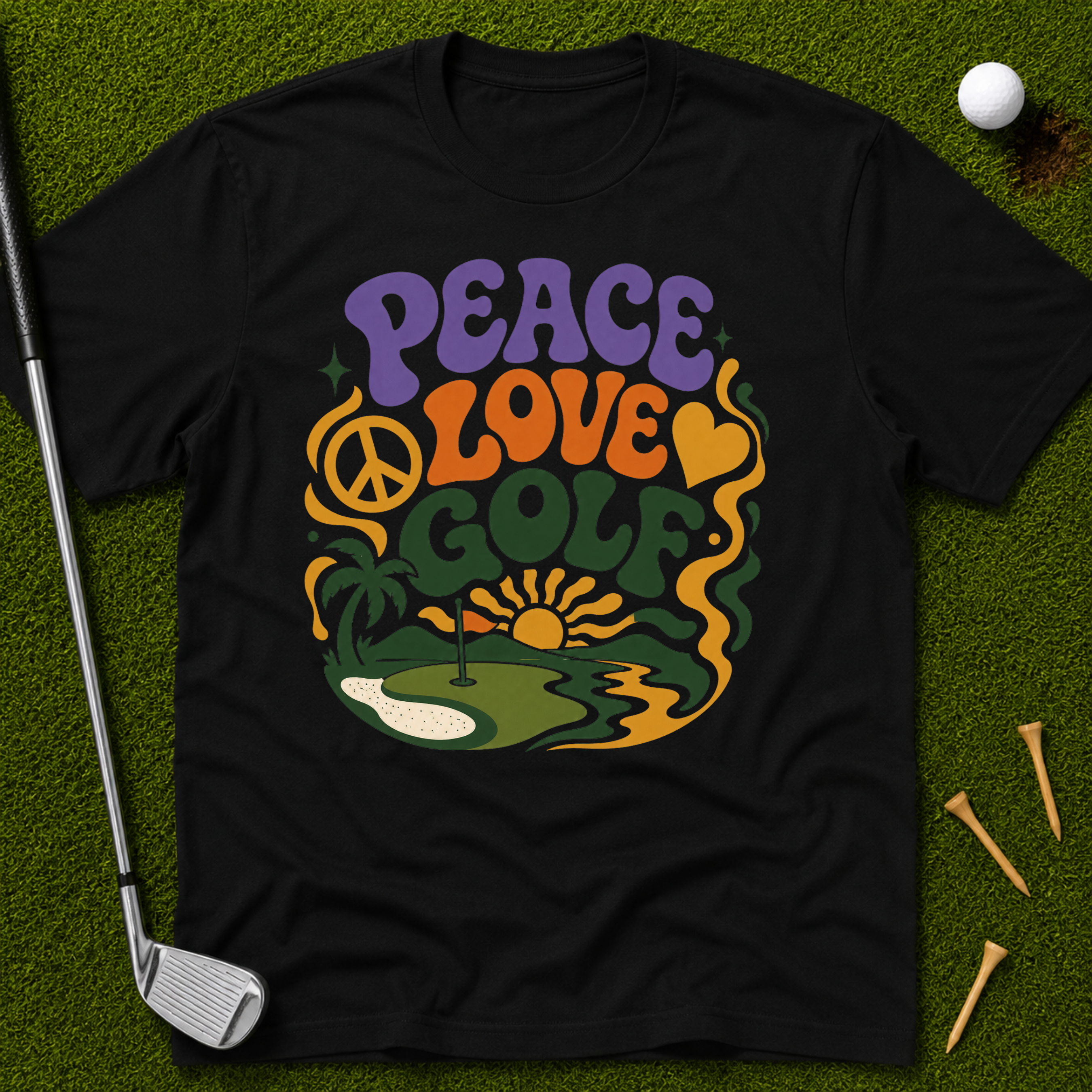 Peace Love Golf Vibes T-Shirt