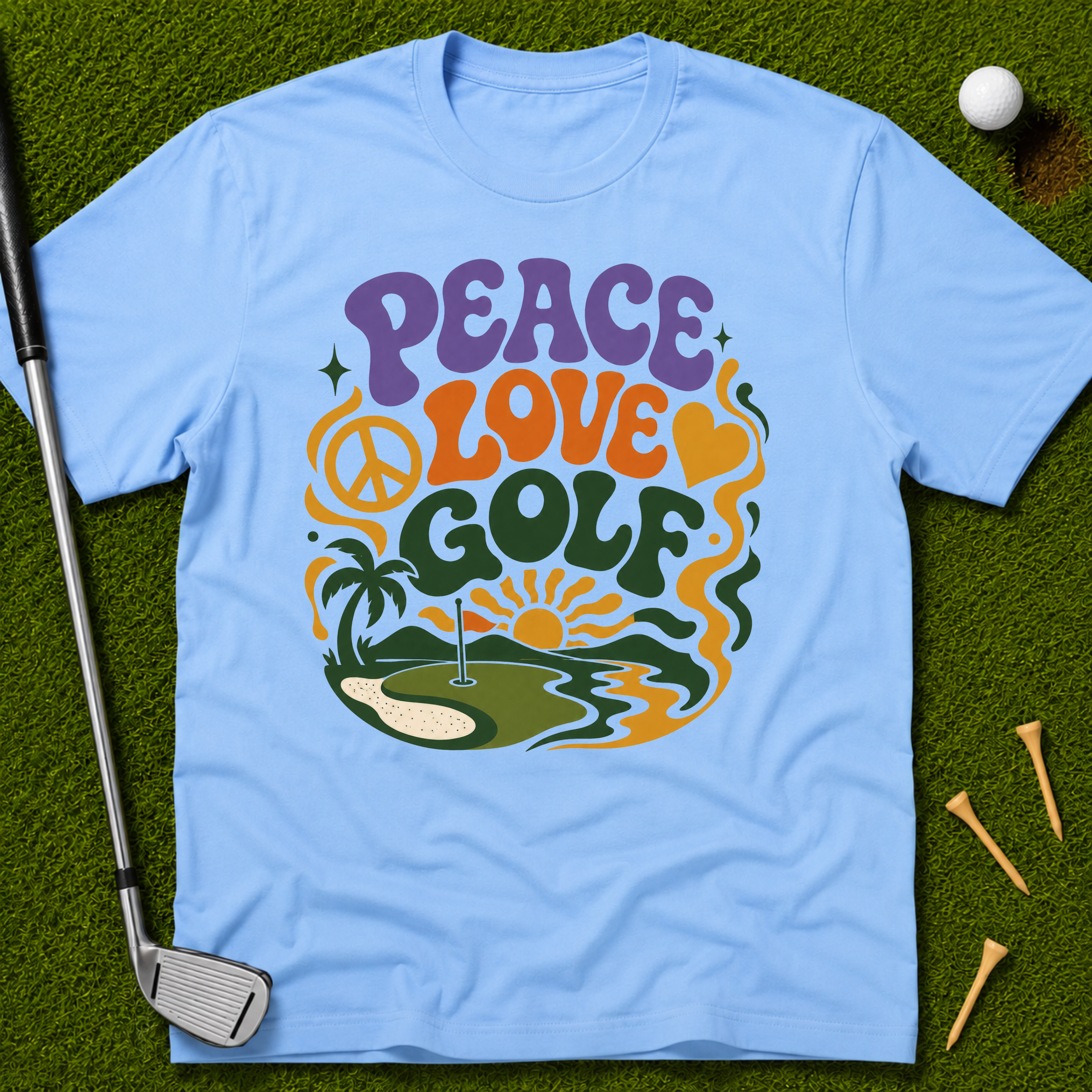 Peace Love Golf Vibes T-Shirt