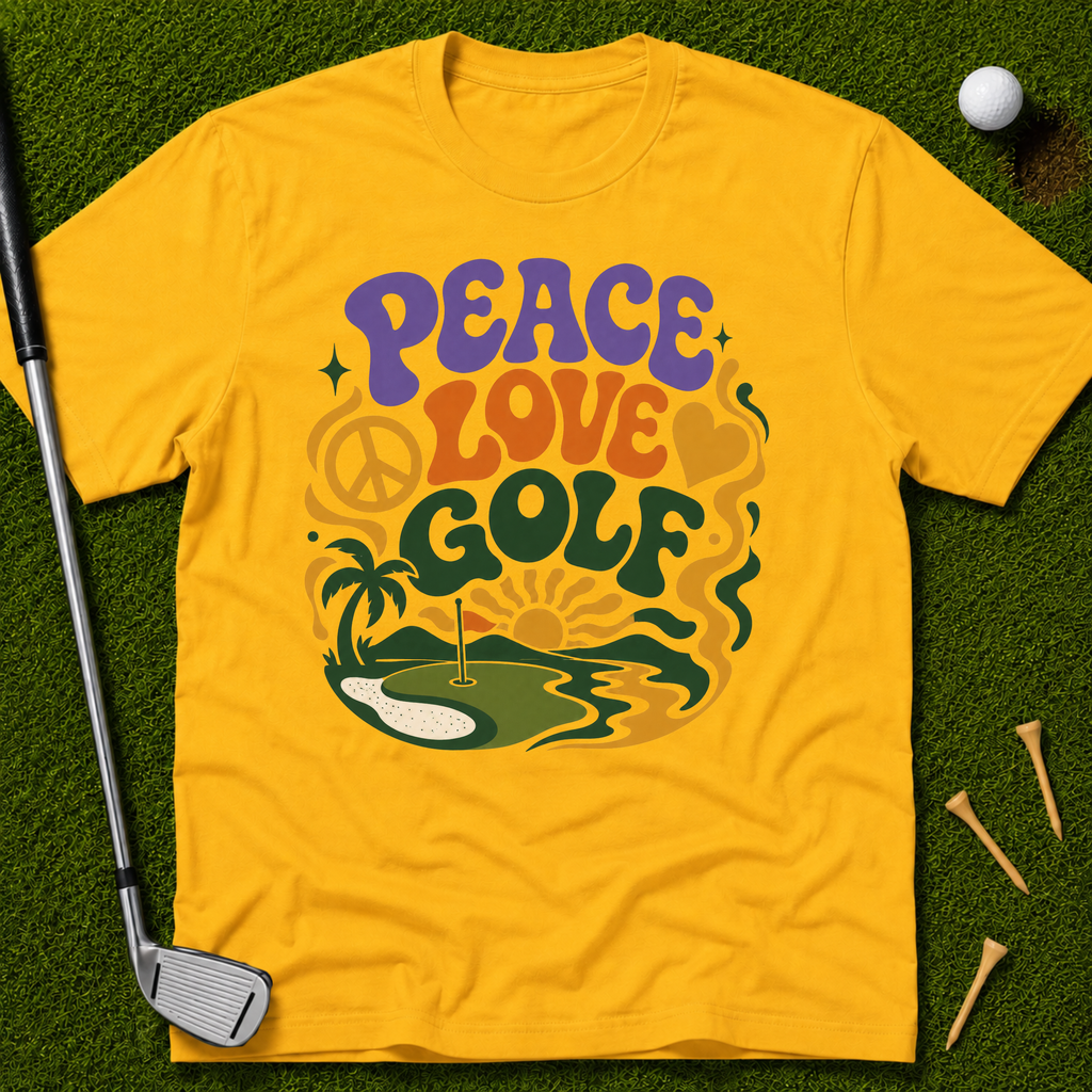 Peace Love Golf Vibes T-Shirt