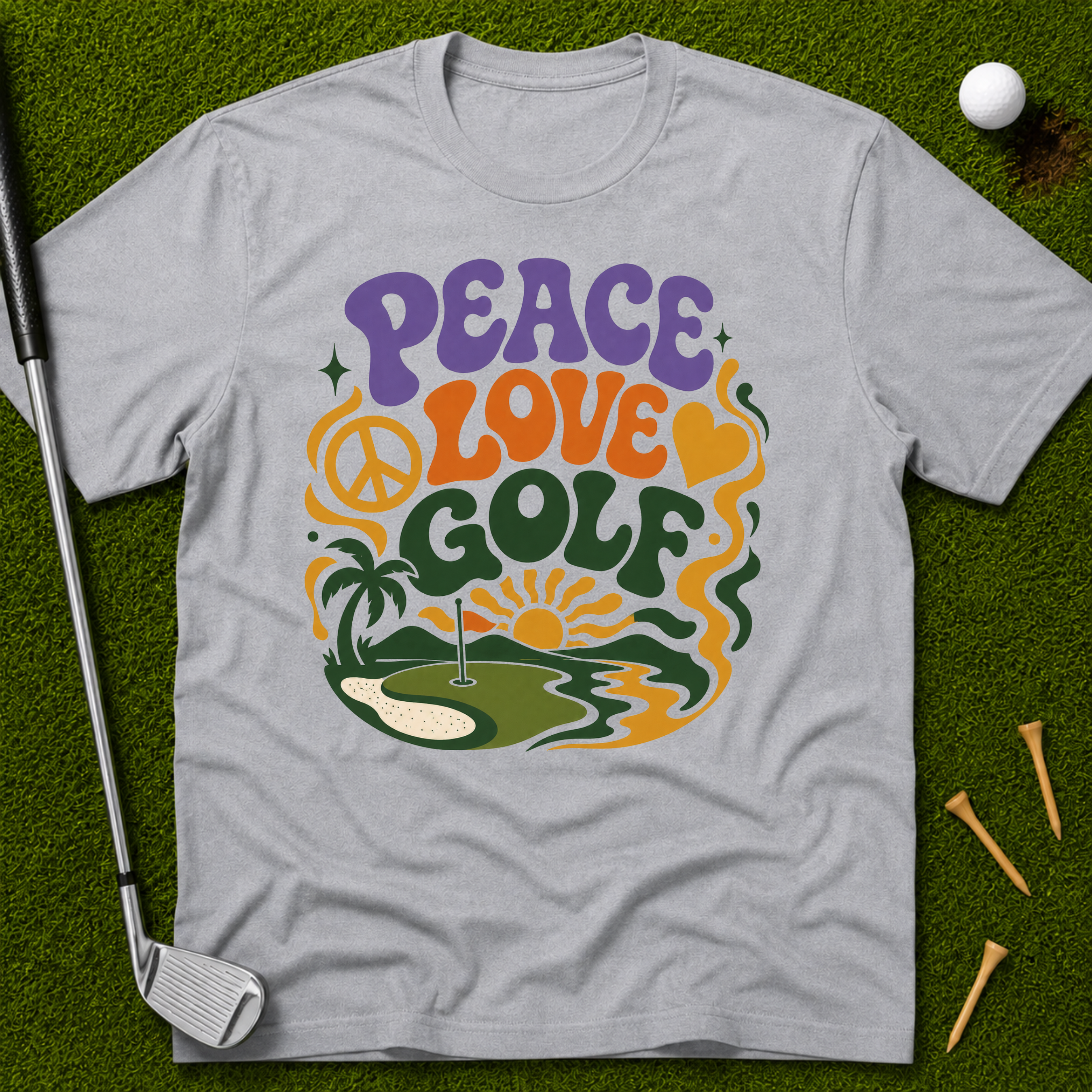 Peace Love Golf Vibes T-Shirt