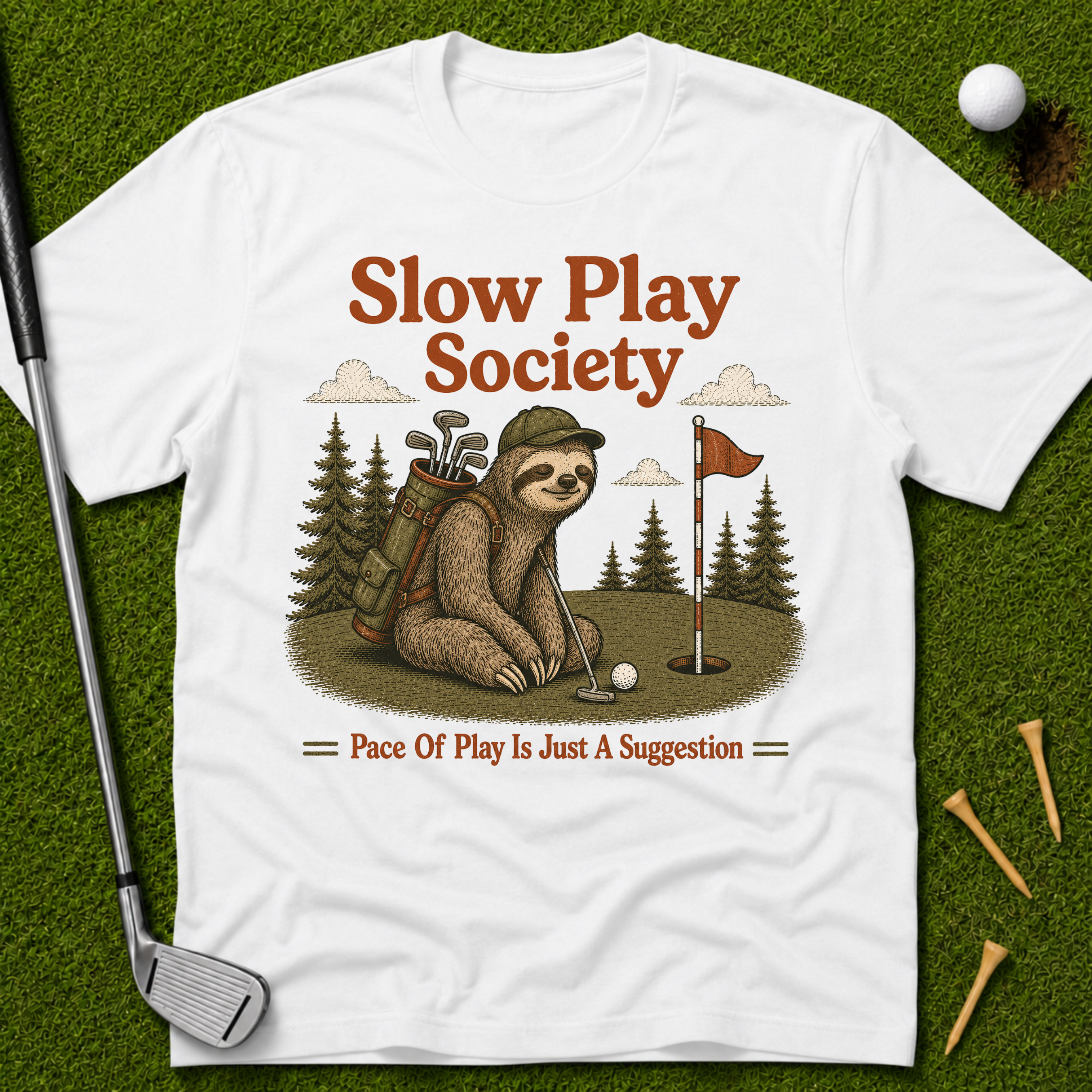 Slow Play Society Sloth T-Shirt