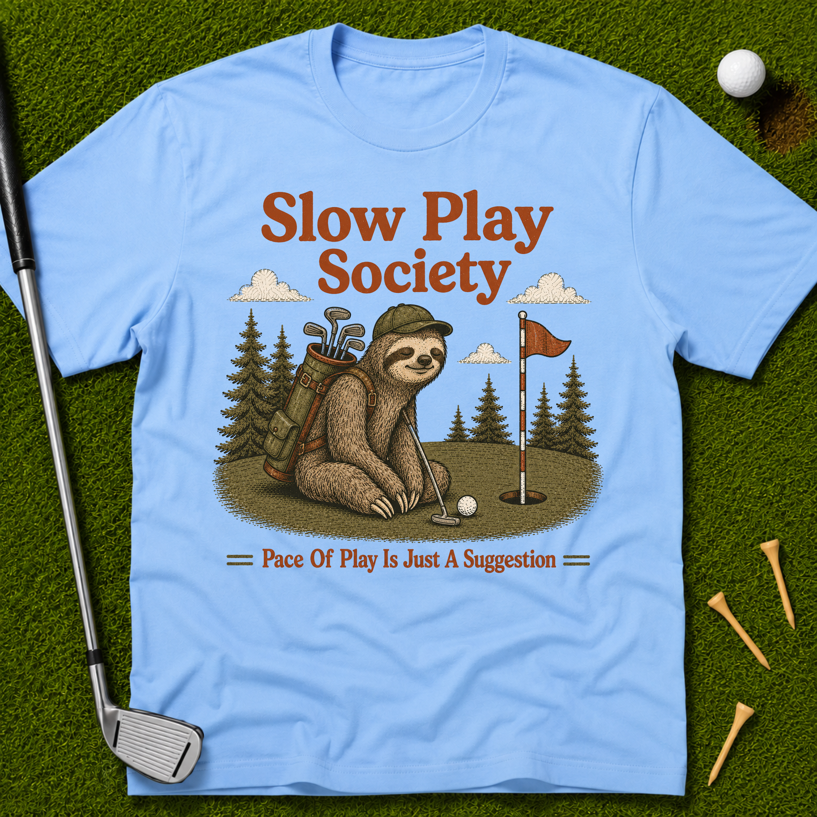 Slow Play Society Sloth T-Shirt