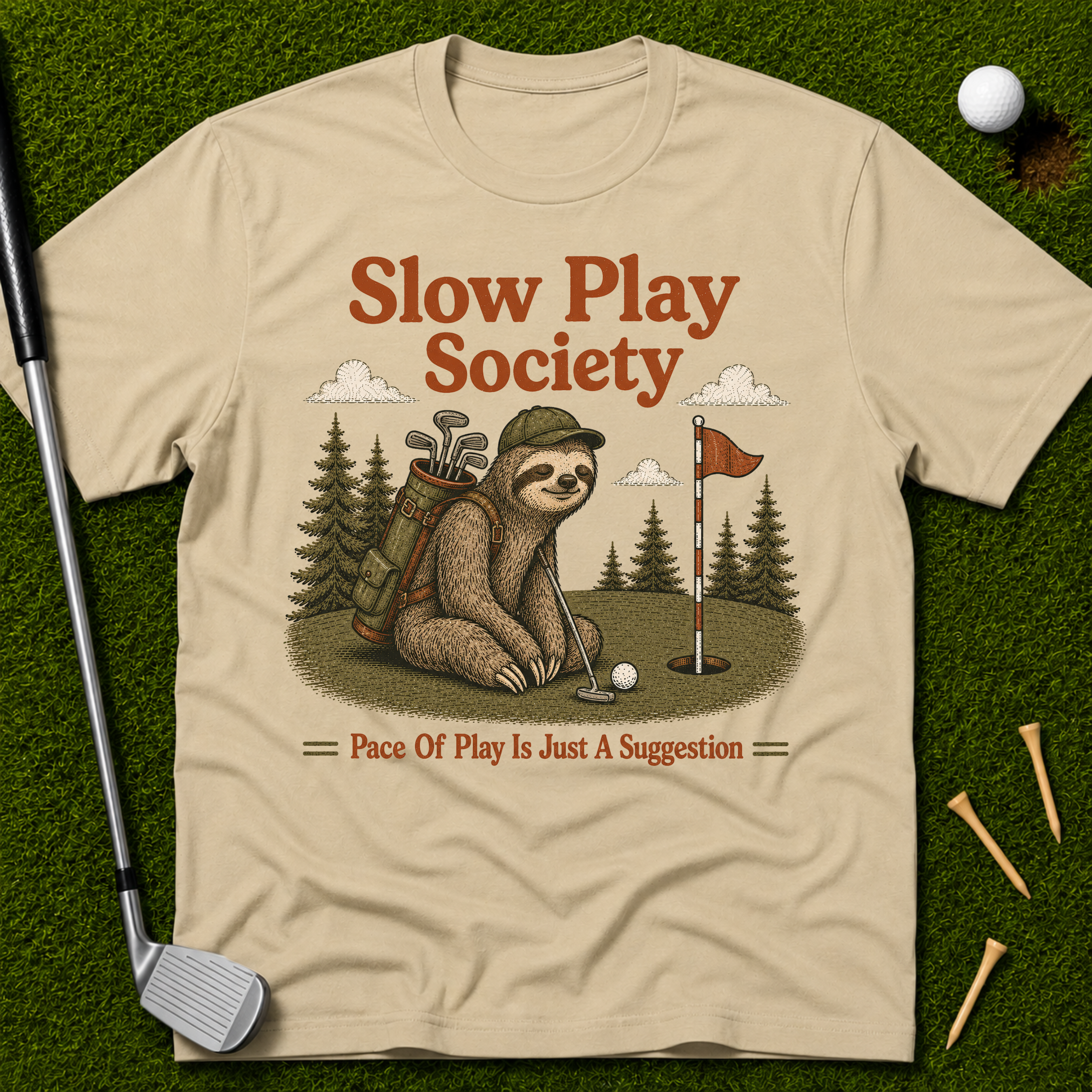 Slow Play Society Sloth T-Shirt