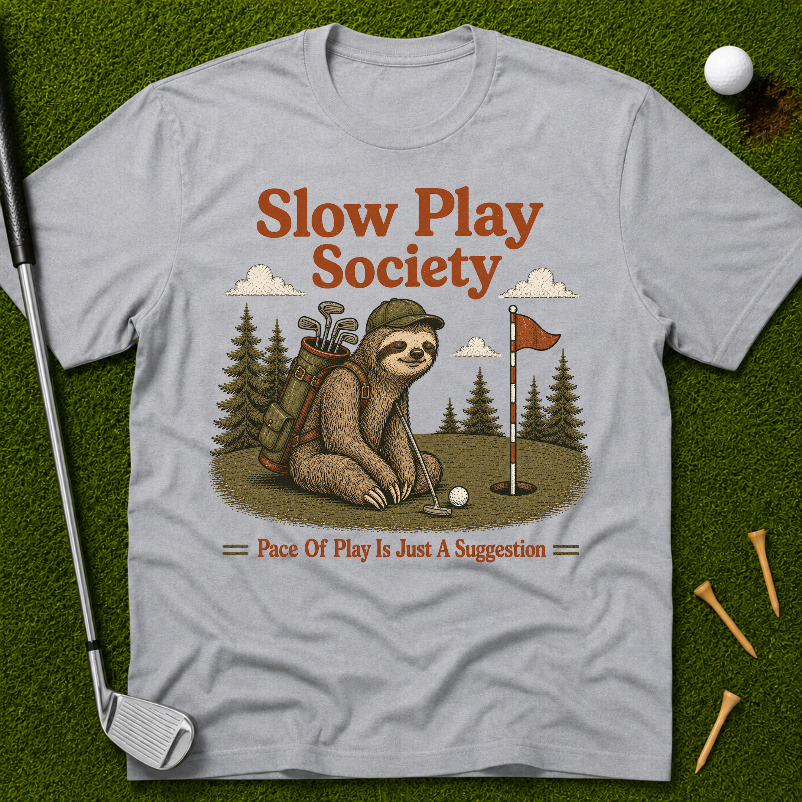 Slow Play Society Sloth T-Shirt