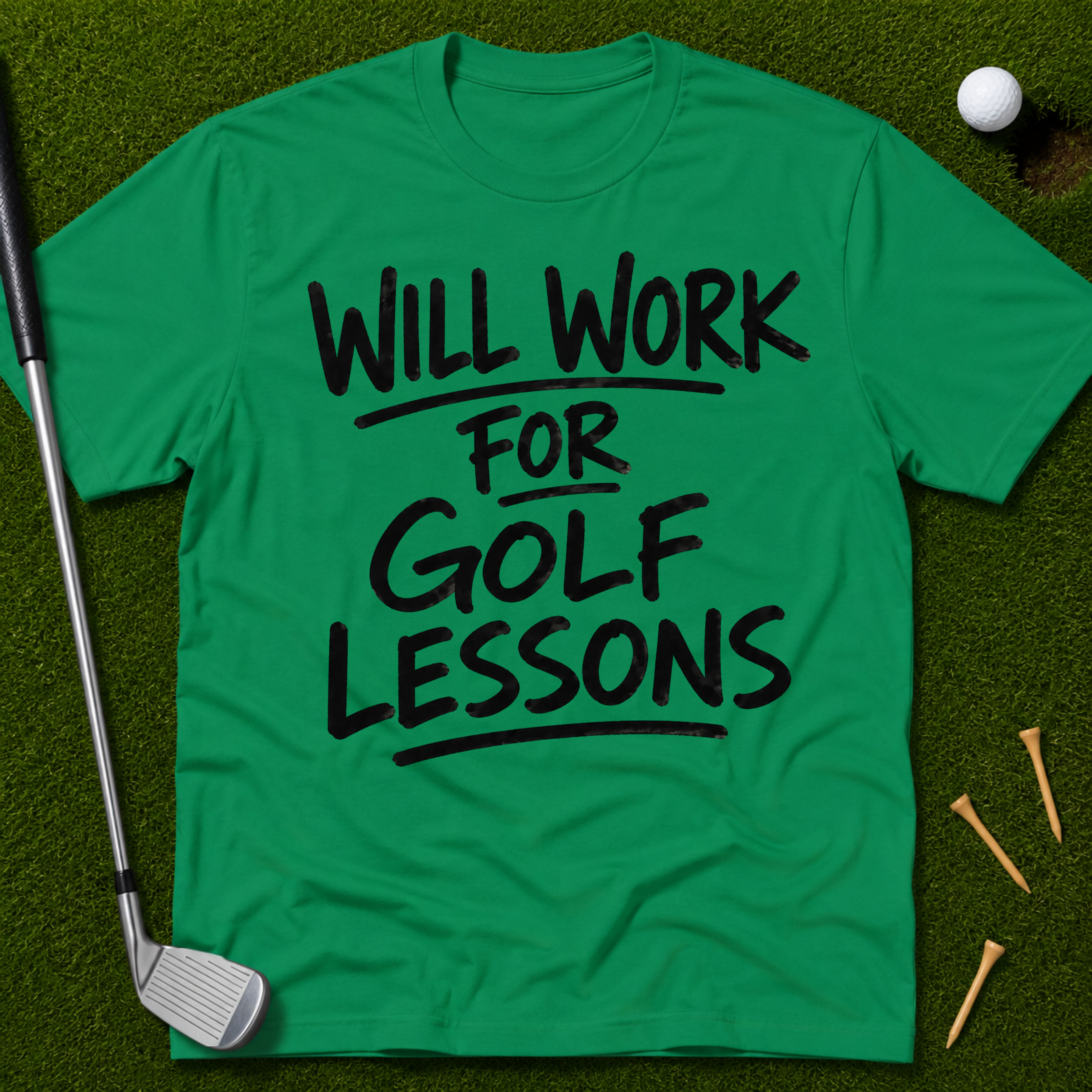 Will Work For Golf Lessons T-Shirt