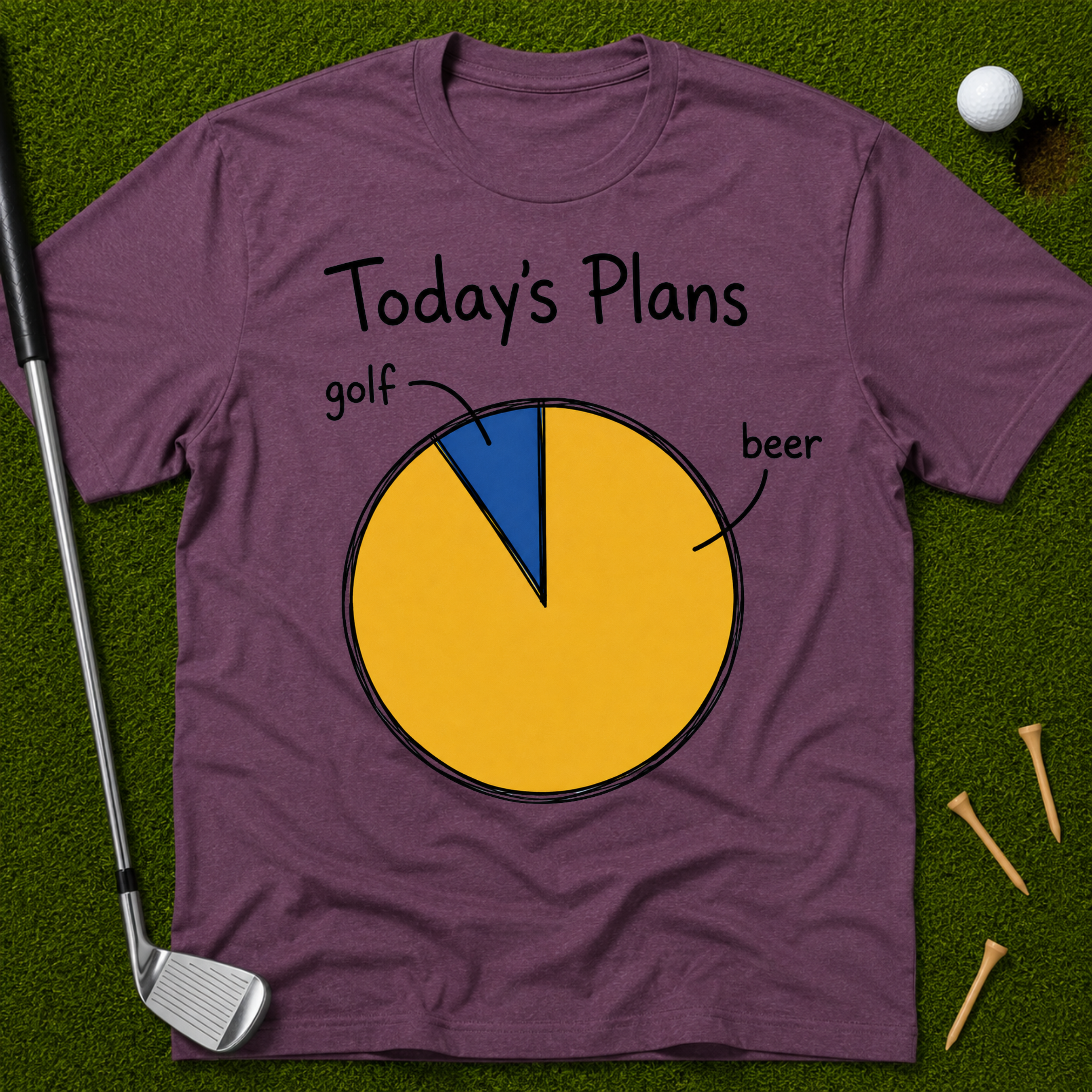 Today's Plans: Golf & Beer T-Shirt