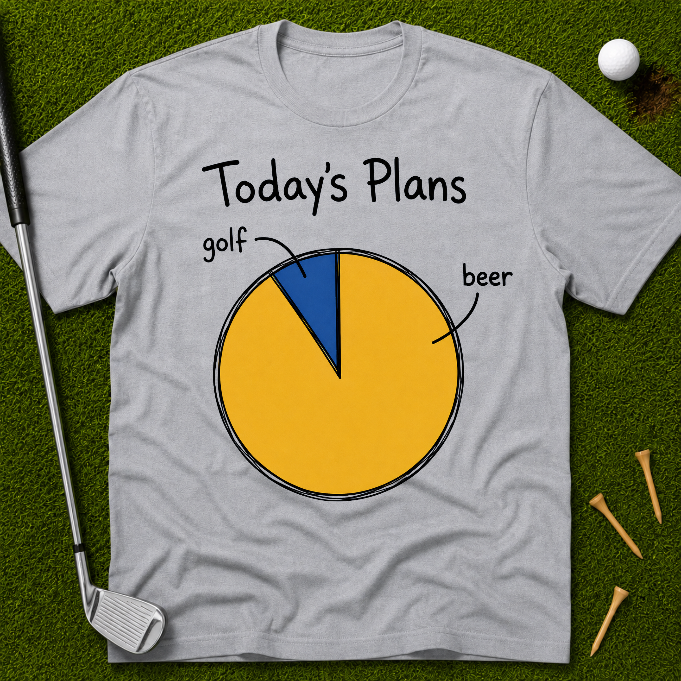 Today's Plans: Golf & Beer T-Shirt