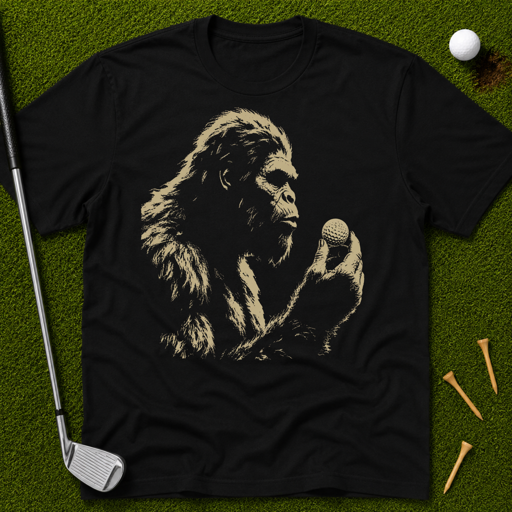 Bigfoot Holding A Golf Ball T-Shirt